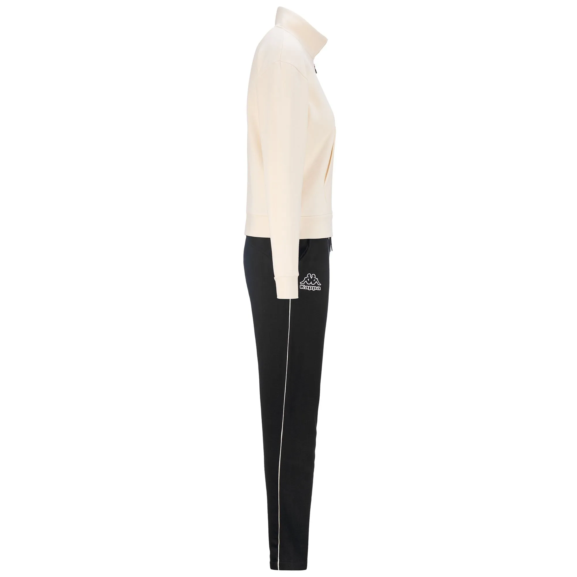 LOGO  FAMALI - Sport Suits - TRACKSUIT - Woman - BLACK-WHITE WHISPER