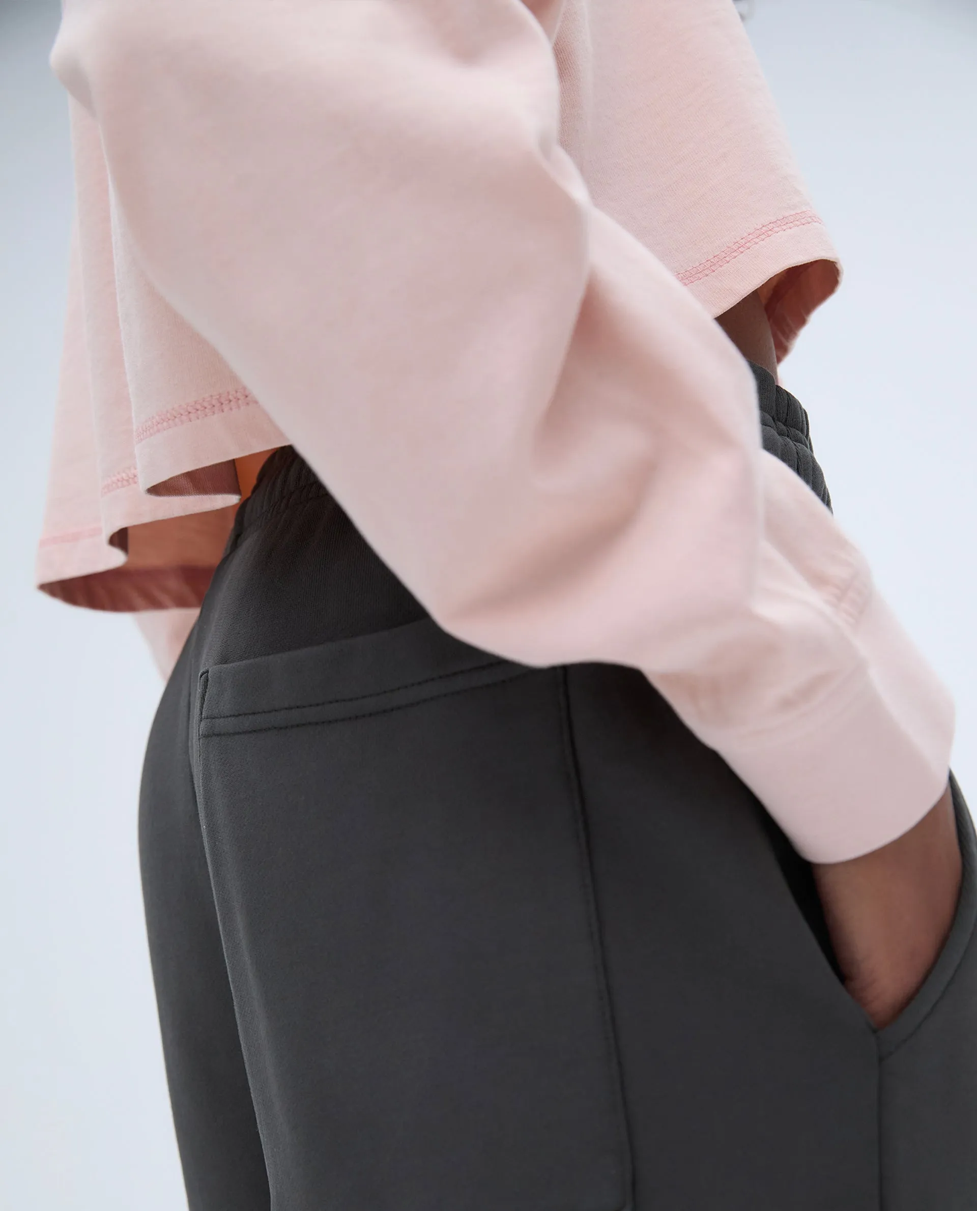 Long Sleeve Pocket T-shirt - Blush Pink