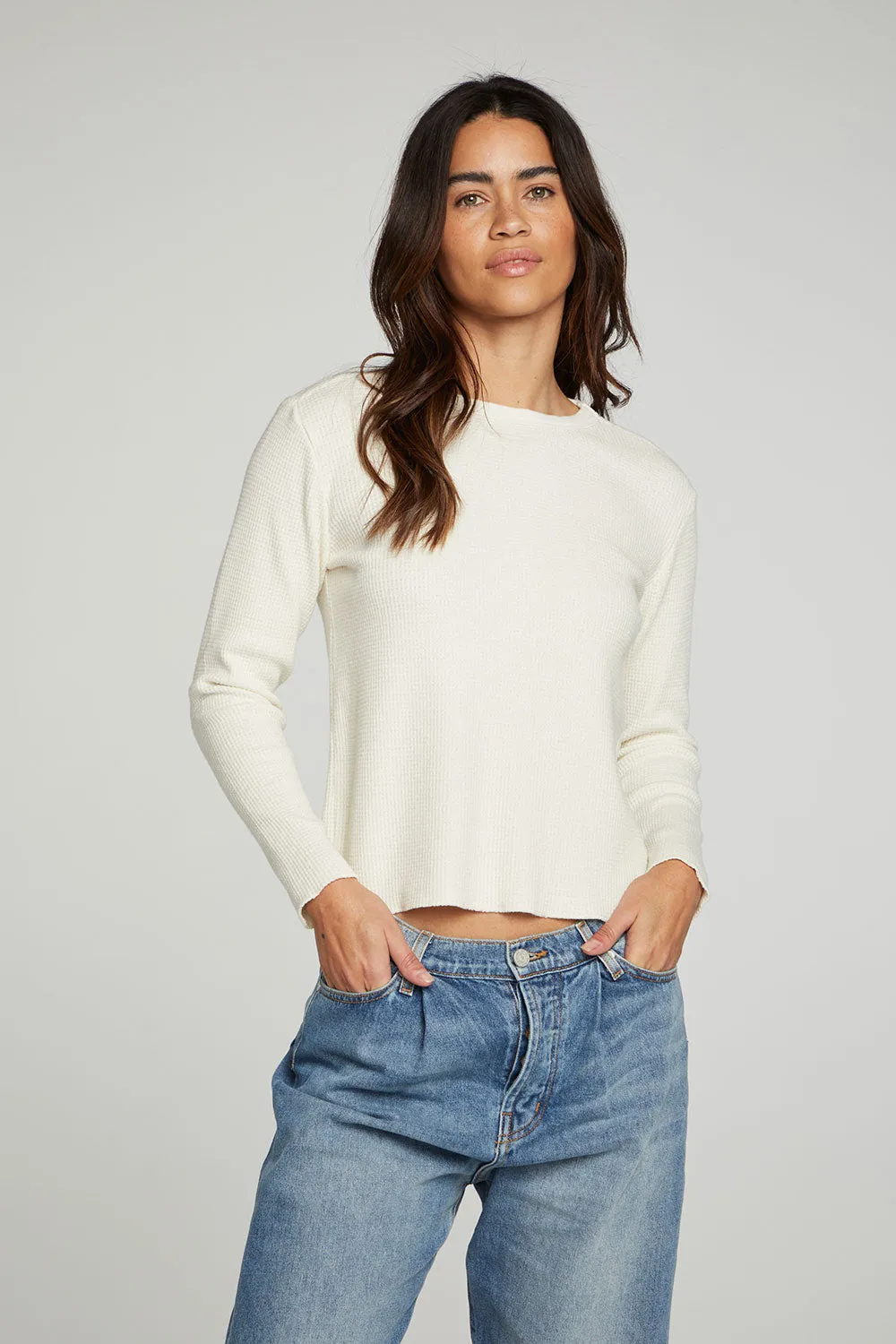 Long Sleeve Tee- cream