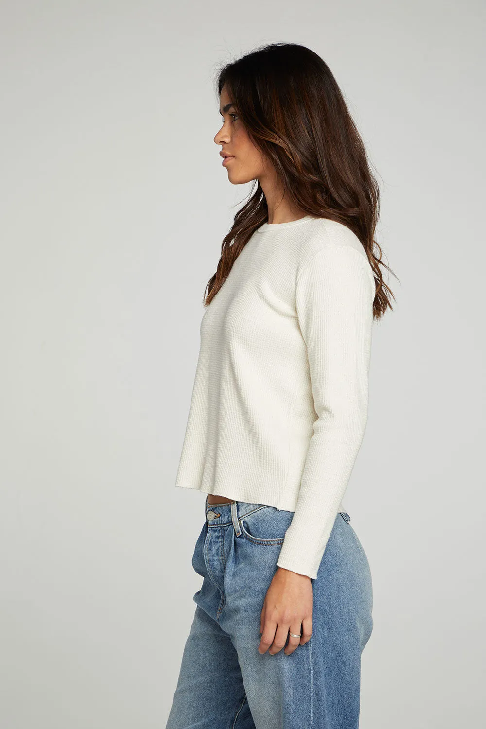 Long Sleeve Tee- cream