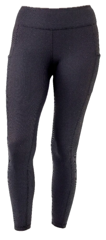 Long Yoga Leggings with Pockets -Black