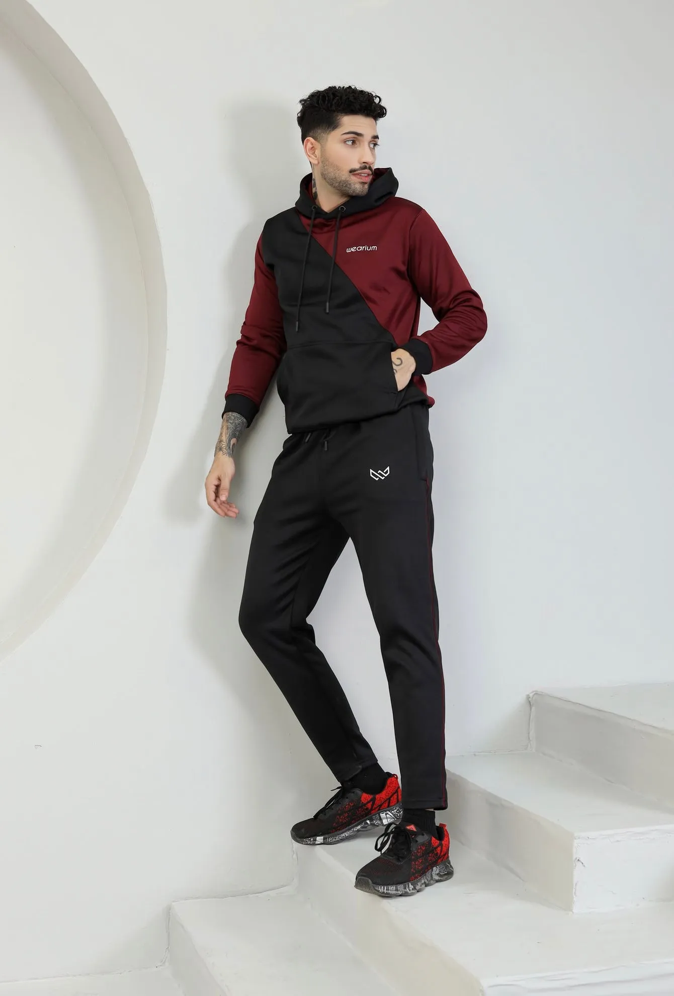 Maroon Max Tracksuit - Burgundy