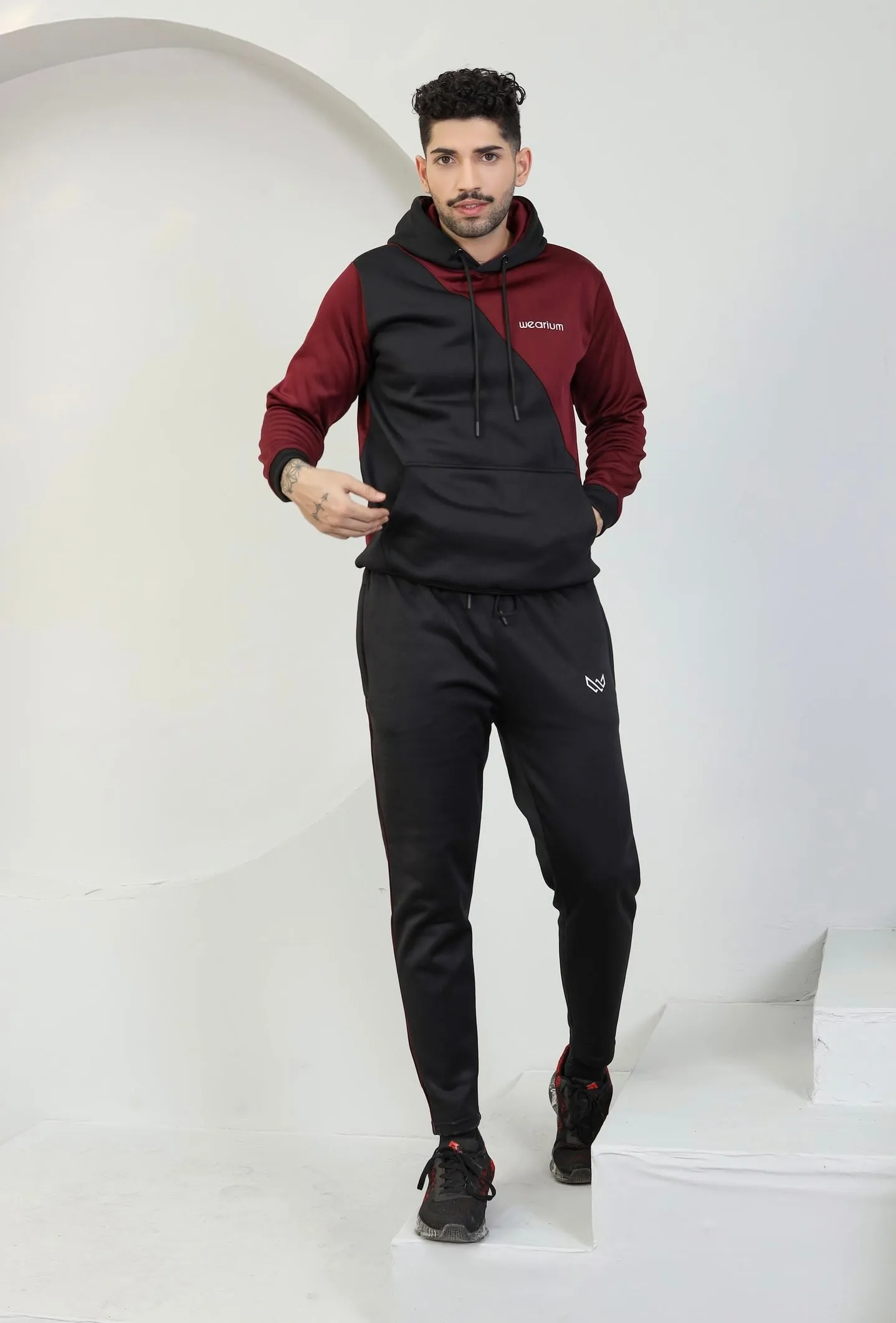Maroon Max Tracksuit - Burgundy