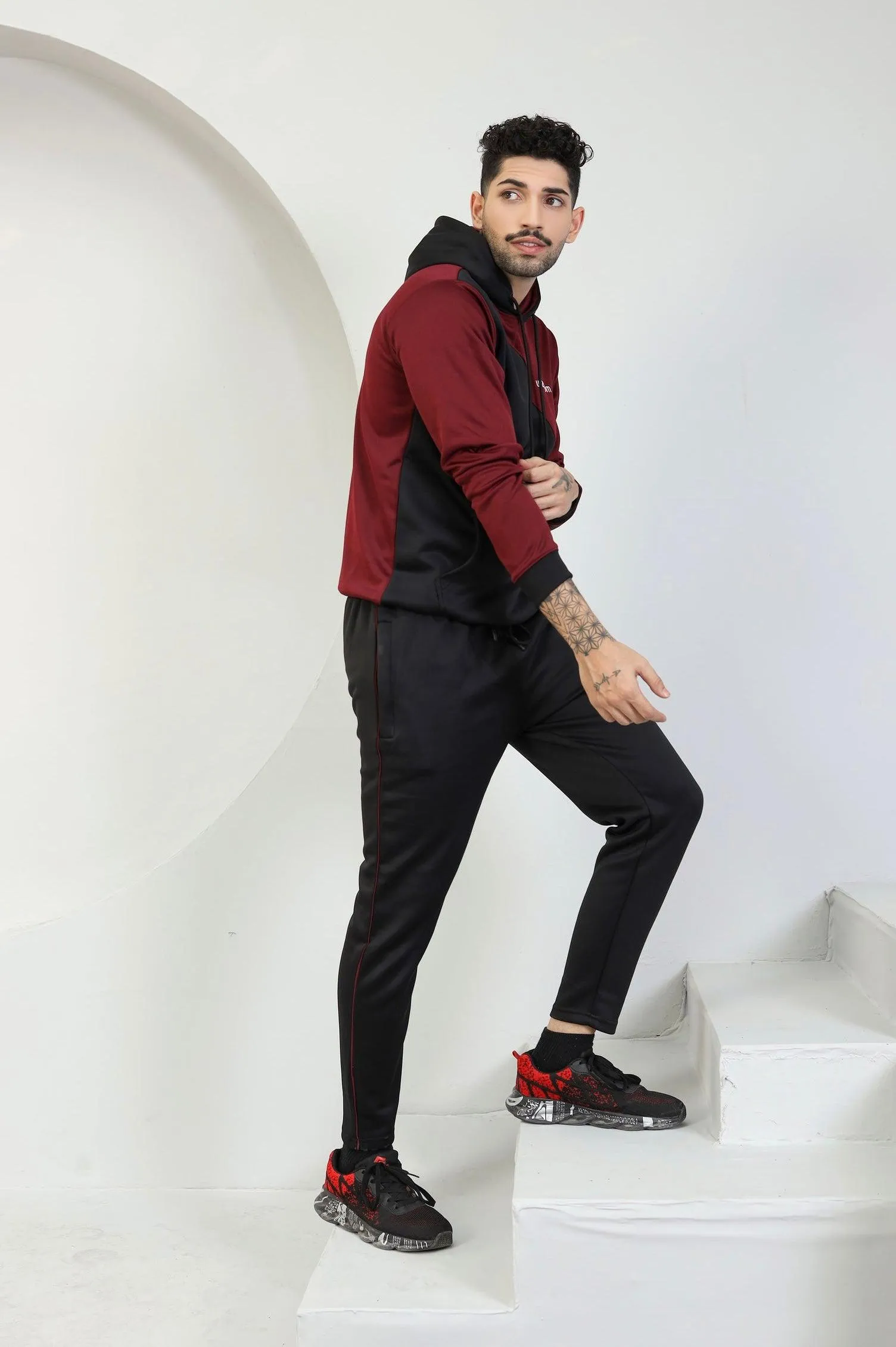 Maroon Max Tracksuit - Burgundy