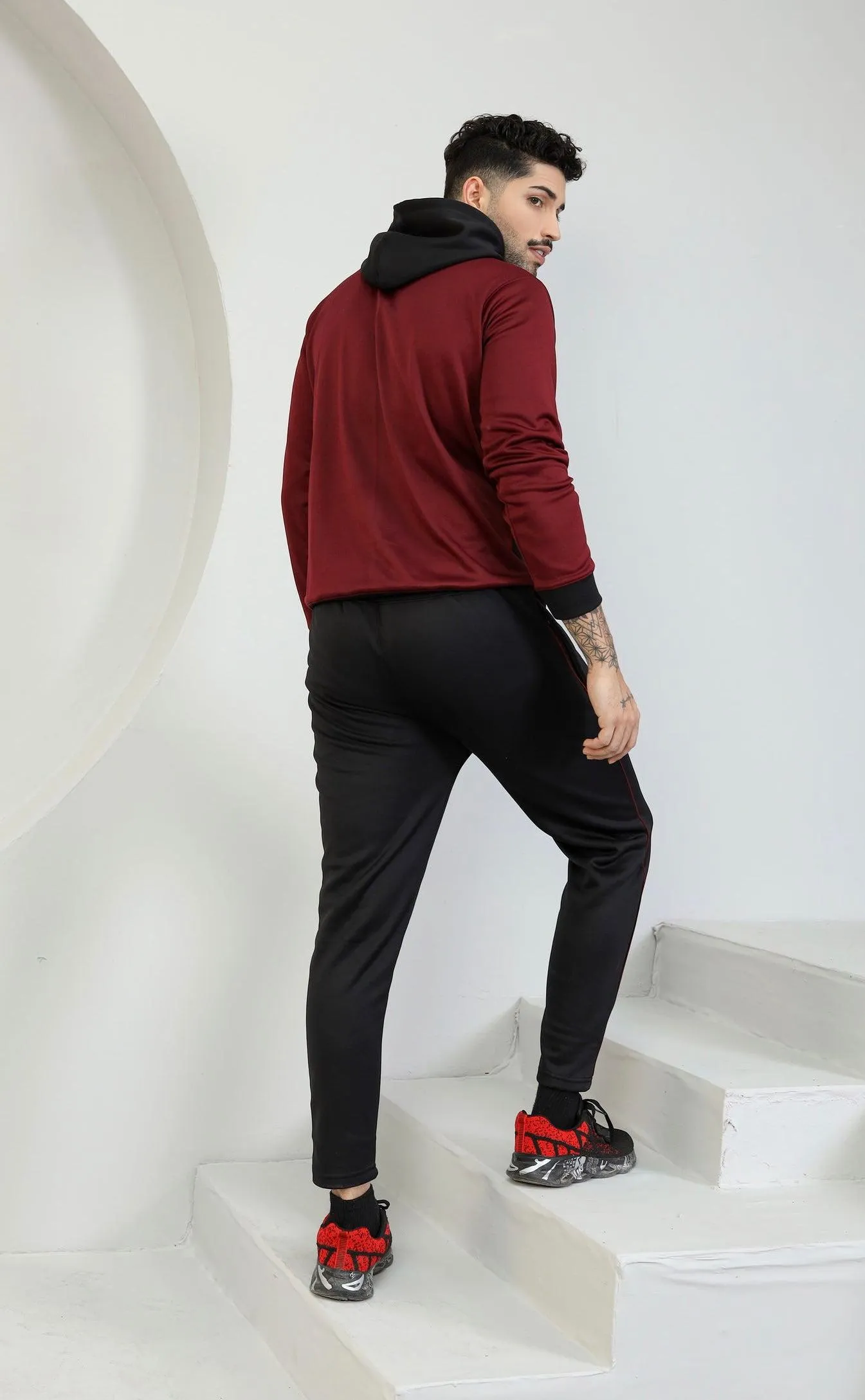 Maroon Max Tracksuit - Burgundy