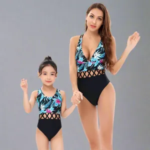 Matching Mommy And Me Hollow Out Bikini