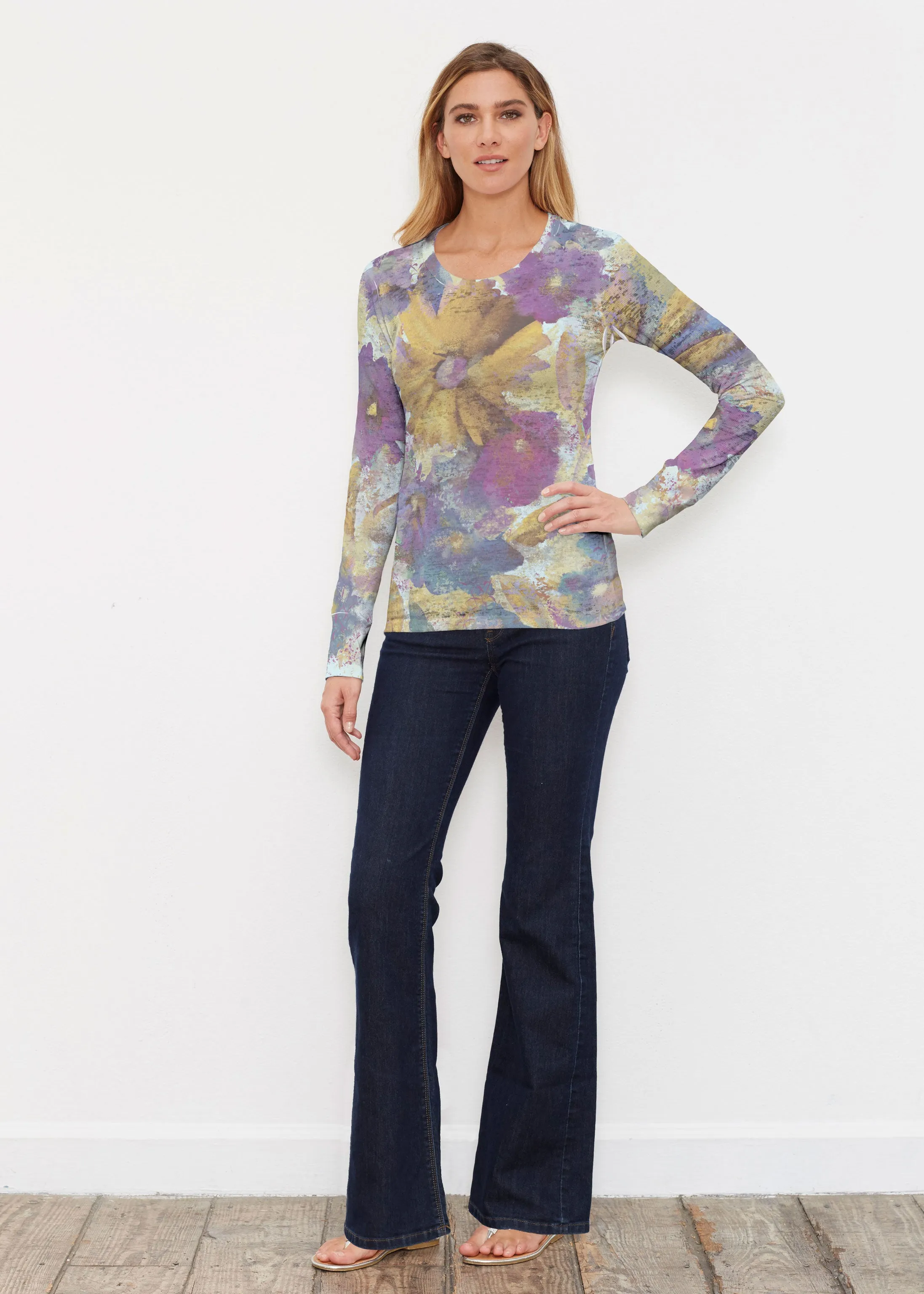 Maya (17266) ~ Thermal Long Sleeve Crew Shirt