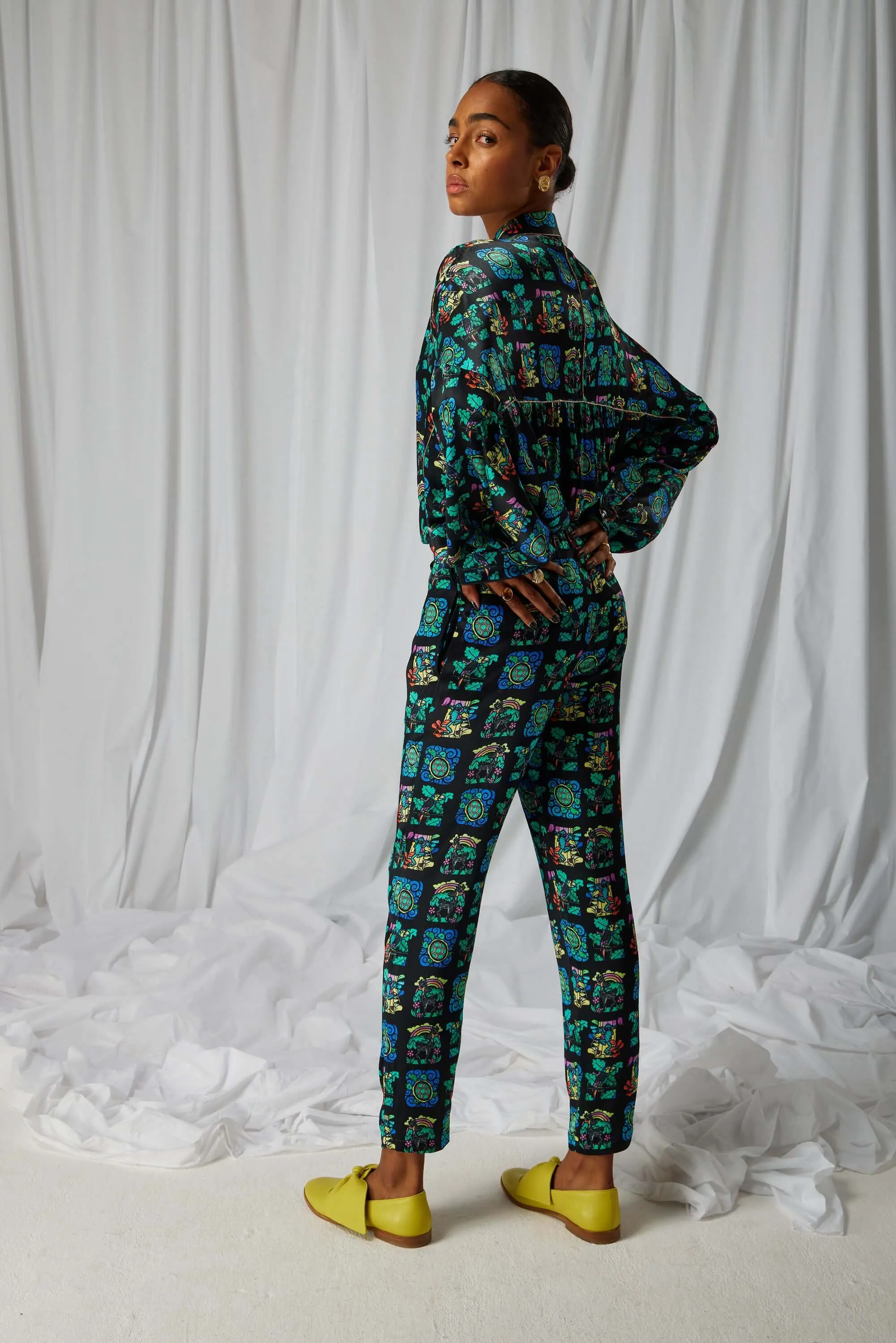 Melchior pants in Moonlight print