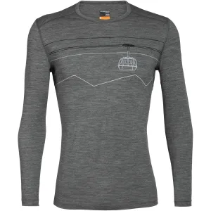 Mens 200 Oasis Peak to Peak Lift Long Sleeve Crewe Thermal Top