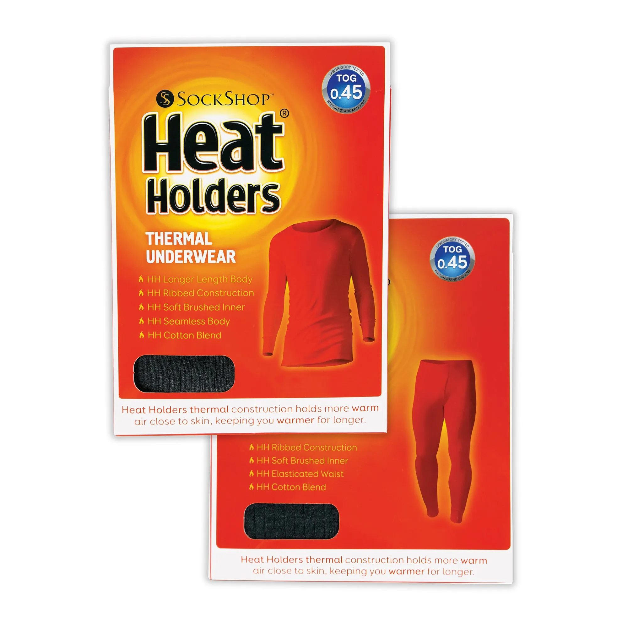 Mens Cotton Thermal Underwear Long Sleeve Top & Long Johns Set