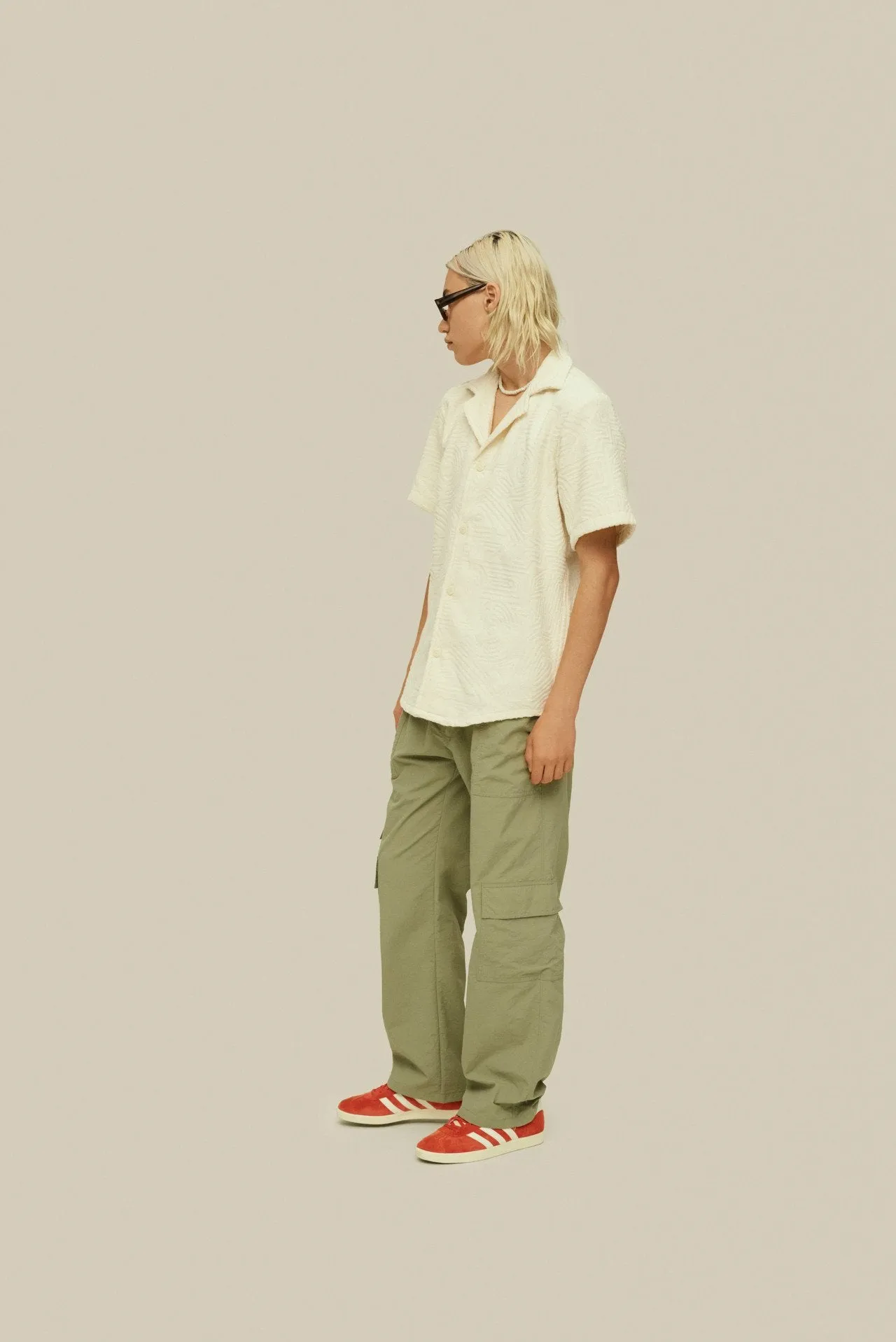 Men's Cream Golconda Cuba Terry Shirt