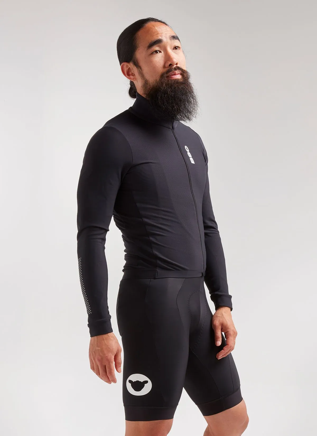 Men's Elements LS Thermal Jersey - Black