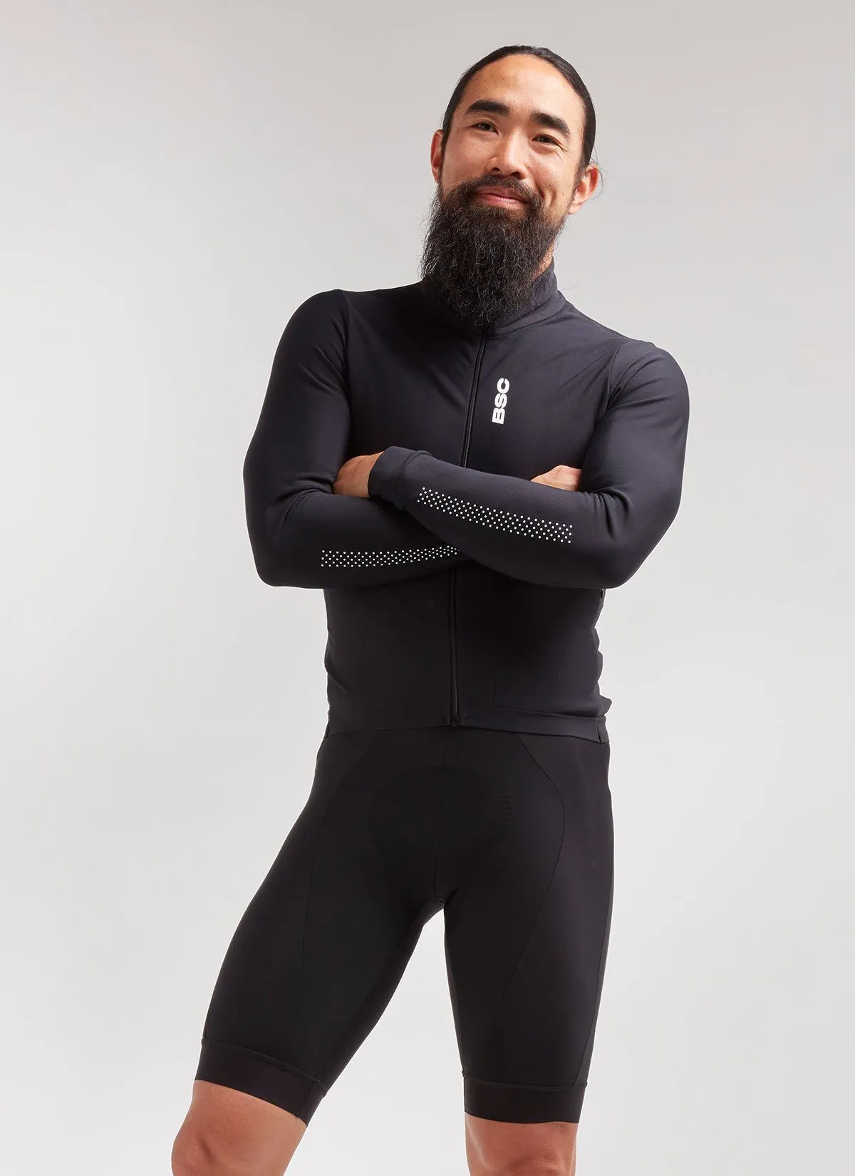Men's Elements LS Thermal Jersey - Black
