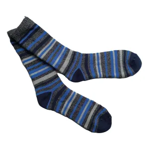 Mens lightweight thermal insulated striped socks (assorted colours) 2741