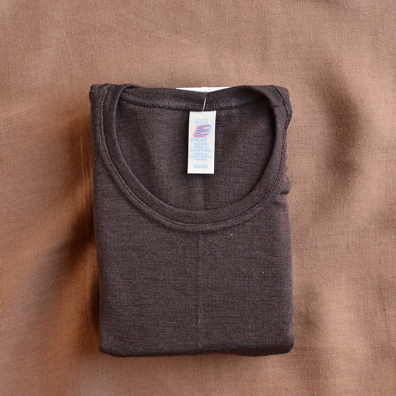 Men's Organic Merino/Silk Long Sleeve Top - Coffee (S-L) *Limited Edition