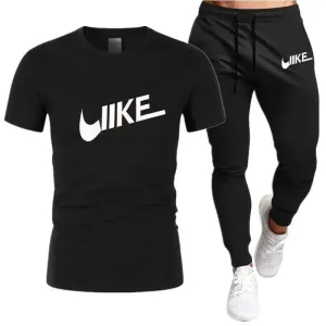Men's Short Sleeve Round Neck T-Shirt Set