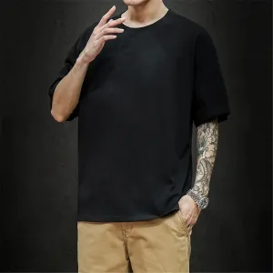 Men's Solid Hip-Hop Top Short Sleeve T Shirts
