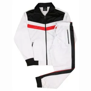 MEN'S SPORTSWEAR COLORFUL 3 TONE JOGGER TRACKSUIT W/DRAWSTRINGS SMALL UPTO 5X