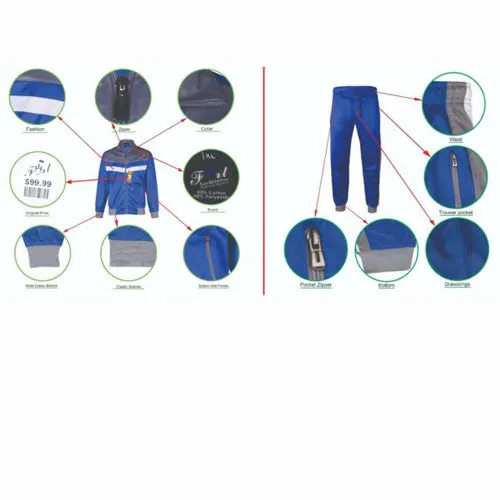 MEN'S SPORTSWEAR COLORFUL 3 TONE JOGGER TRACKSUIT W/DRAWSTRINGS SMALL UPTO 5X