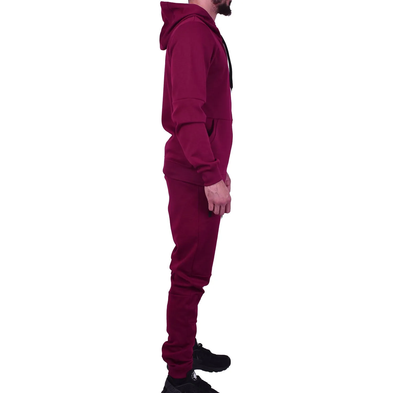 Men's Tech Fleece Tracksuit - Burgundy
