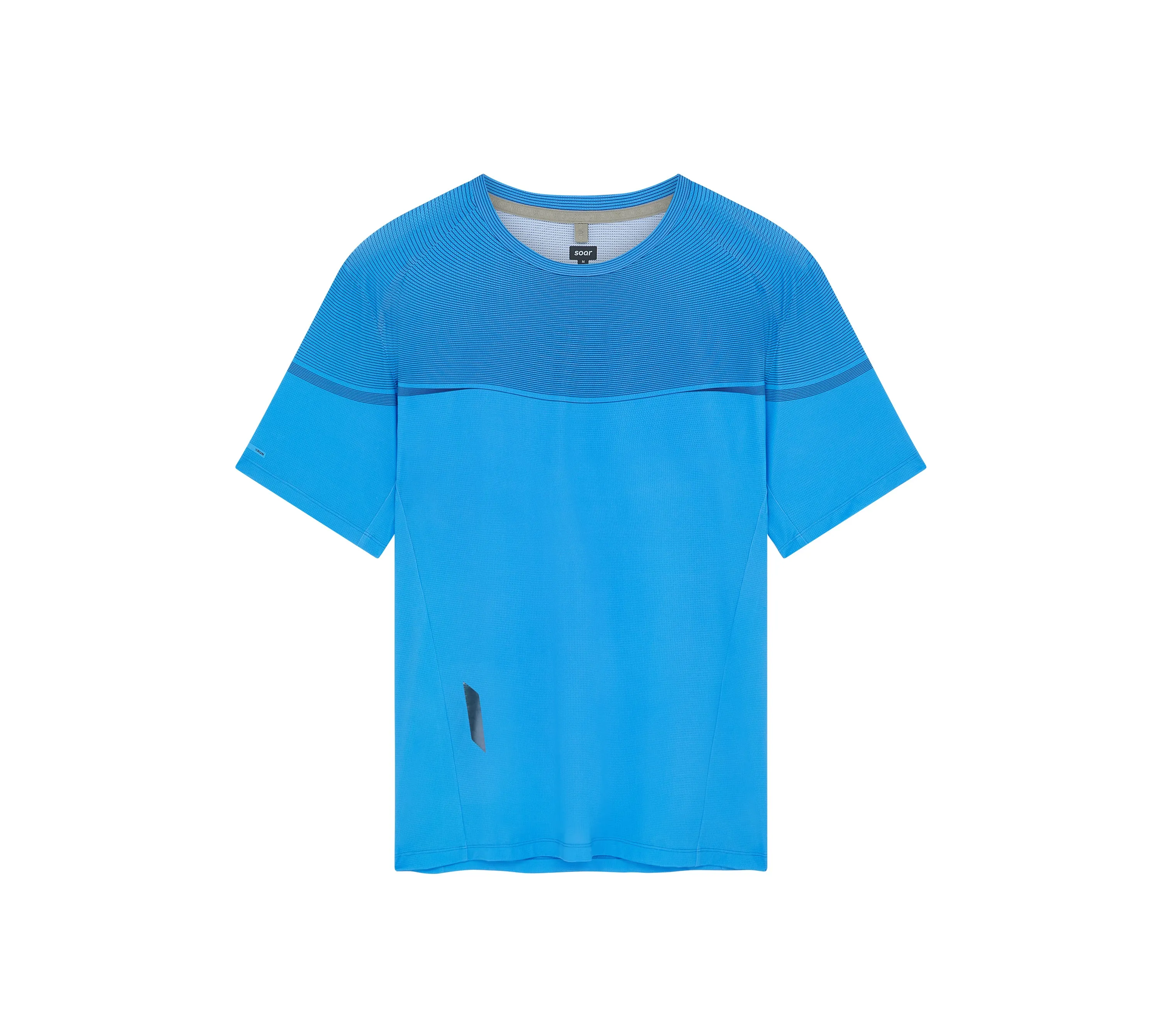 Men's Tech T | Printed Blue/Navy Stripe