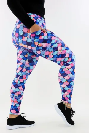 Mermaid For Each Other - Casual - Regular Full Leggings - Pockets