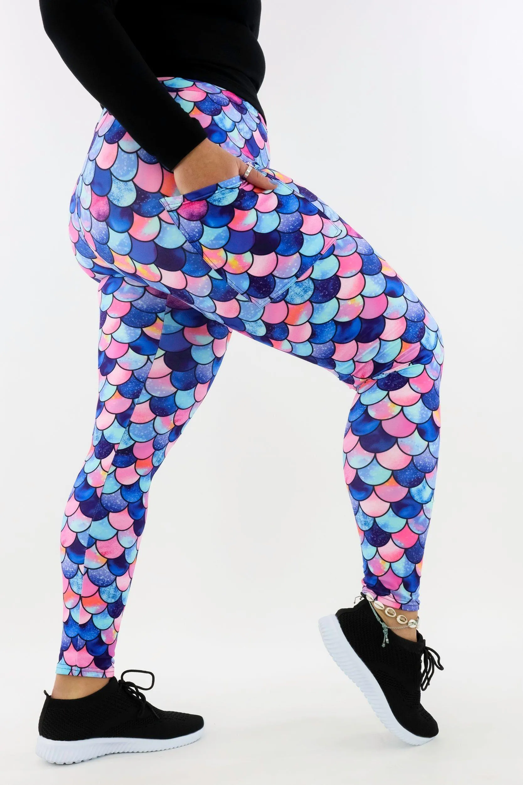 Mermaid For Each Other - Casual - Regular Full Leggings - Pockets