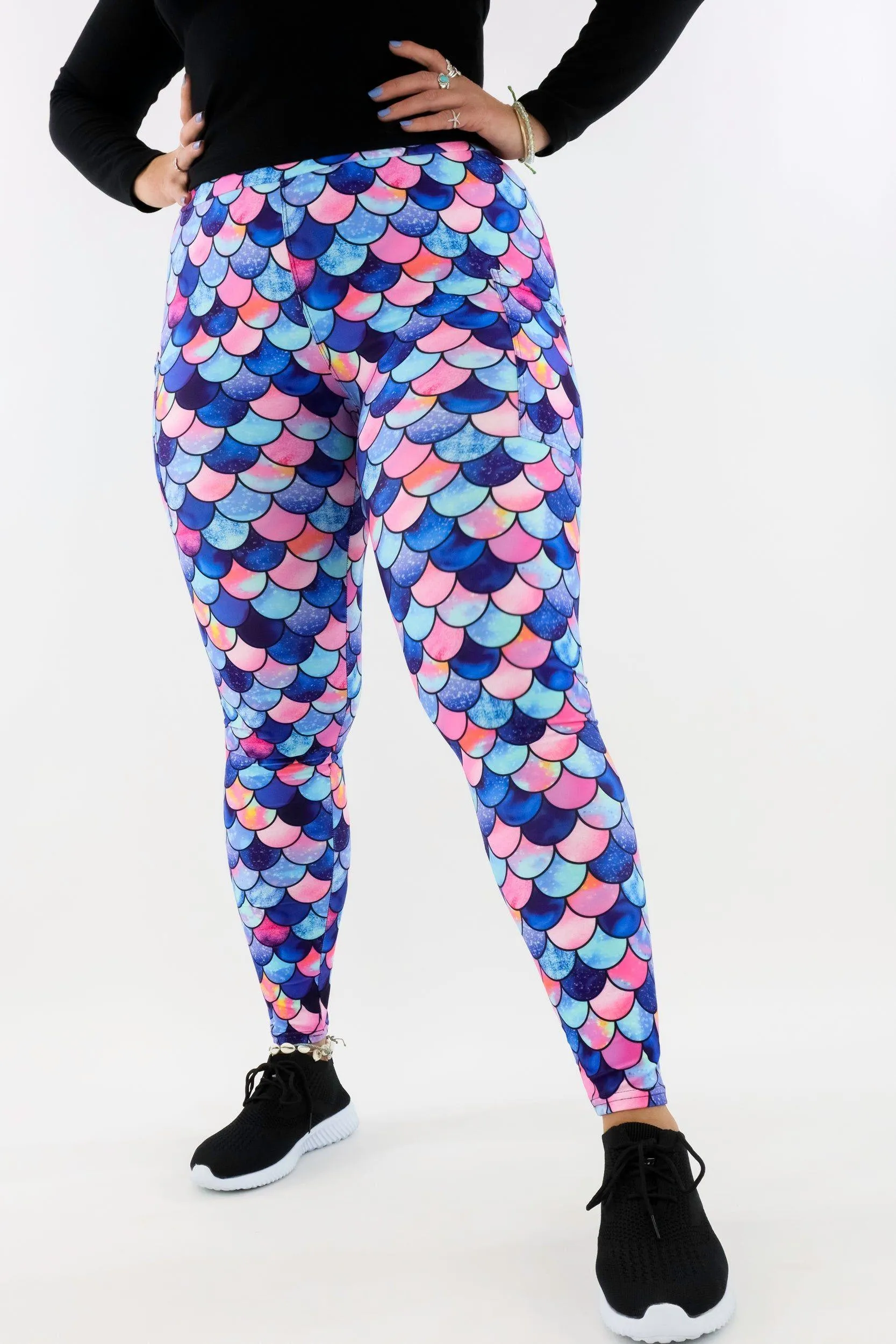Mermaid For Each Other - Casual - Regular Full Leggings - Pockets