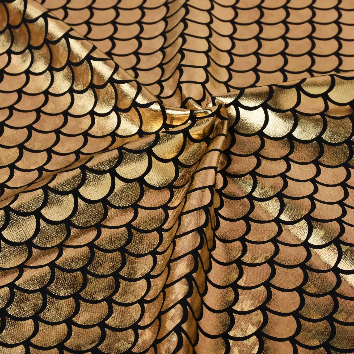 Mermaid Scale Pattern Fabric Fish Scales Spandex Fabric Fish Scale on Spandex Fabric Sold By the Yard 102701