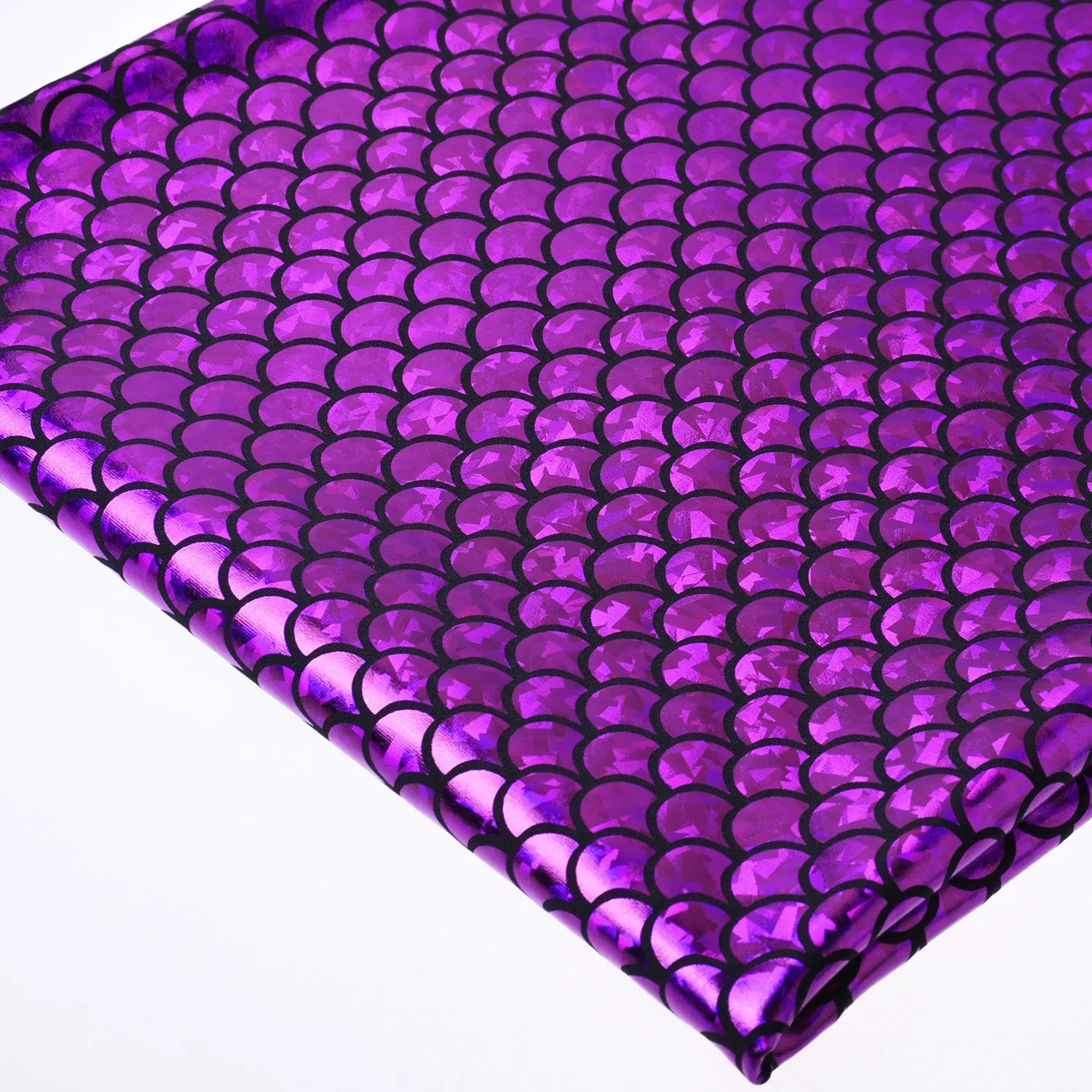 Mermaid Scale Pattern Fabric Fish Scales Spandex Fabric Fish Scale on Spandex Fabric Sold By the Yard 102701