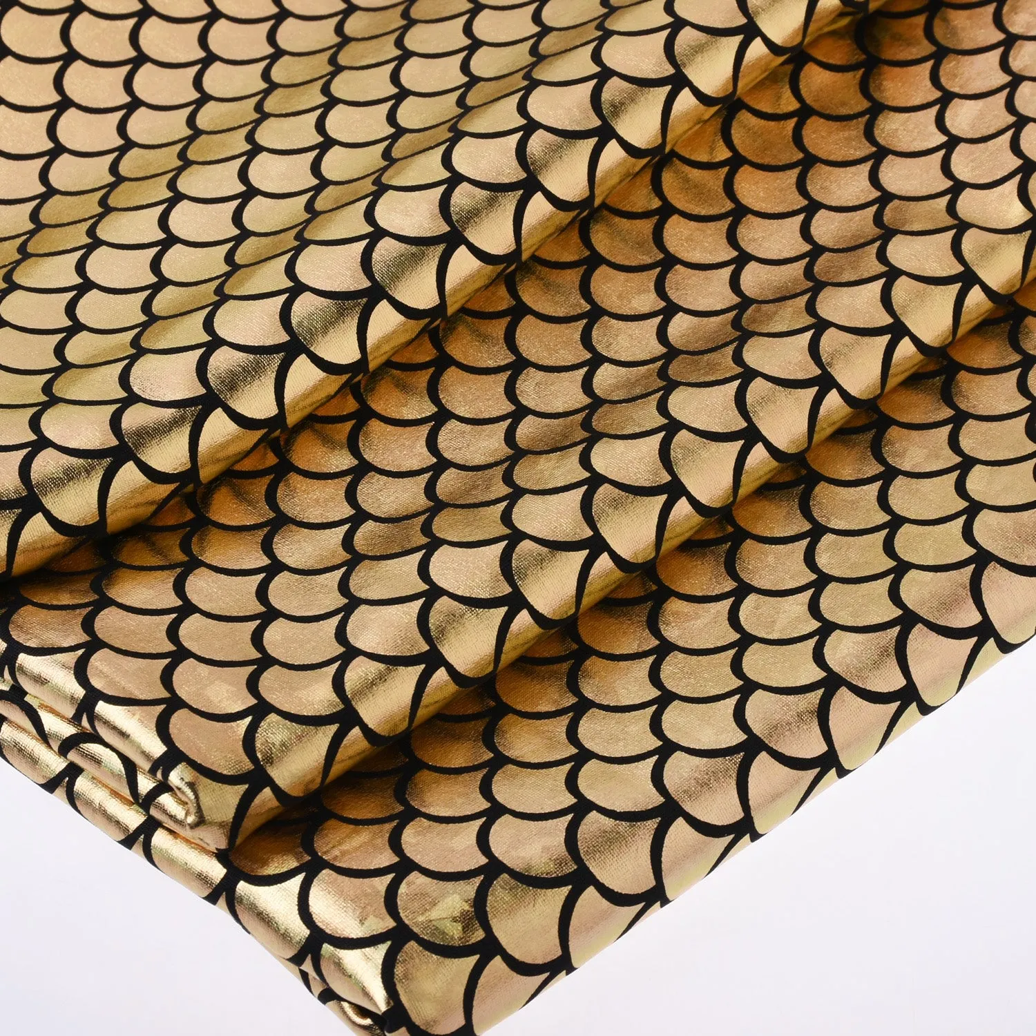 Mermaid Scale Pattern Fabric Fish Scales Spandex Fabric Fish Scale on Spandex Fabric Sold By the Yard 102701