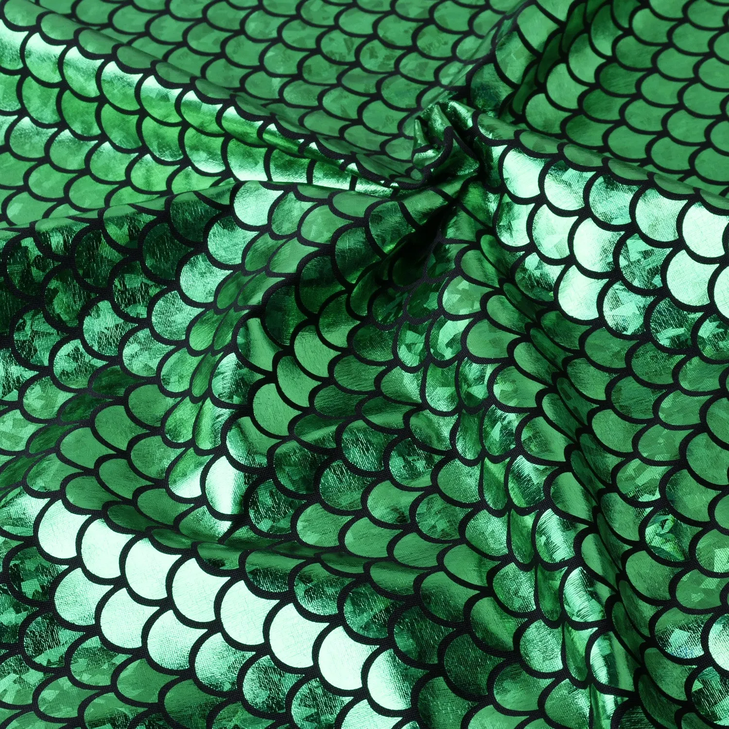 Mermaid Scale Pattern Fabric Fish Scales Spandex Fabric Fish Scale on Spandex Fabric Sold By the Yard 102701