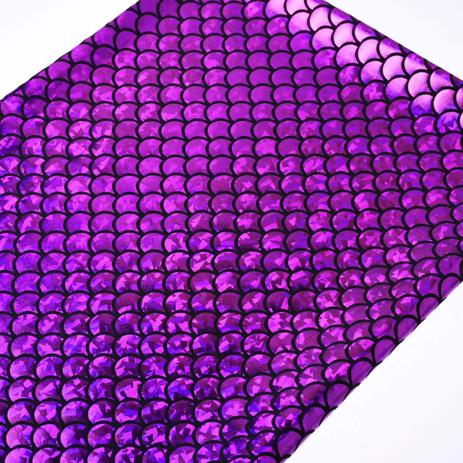 Mermaid Scale Pattern Fabric Fish Scales Spandex Fabric Fish Scale on Spandex Fabric Sold By the Yard 102701