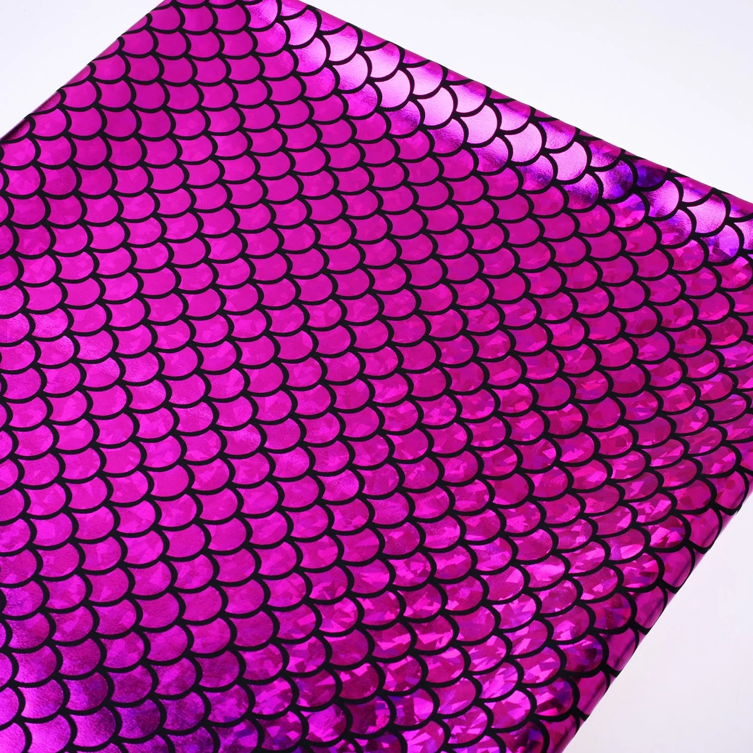 Mermaid Scale Pattern Fabric Fish Scales Spandex Fabric Fish Scale on Spandex Fabric Sold By the Yard 102701