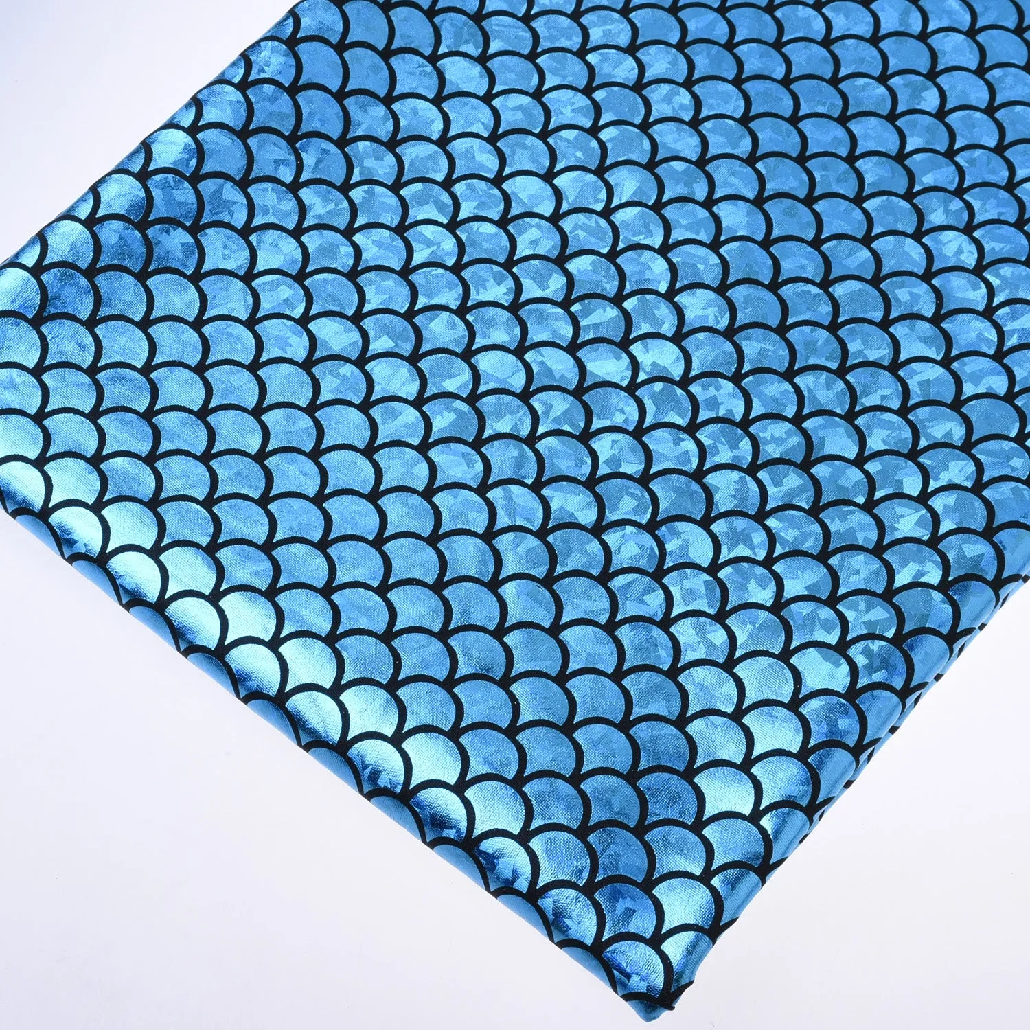 Mermaid Scale Pattern Fabric Fish Scales Spandex Fabric Fish Scale on Spandex Fabric Sold By the Yard 102701