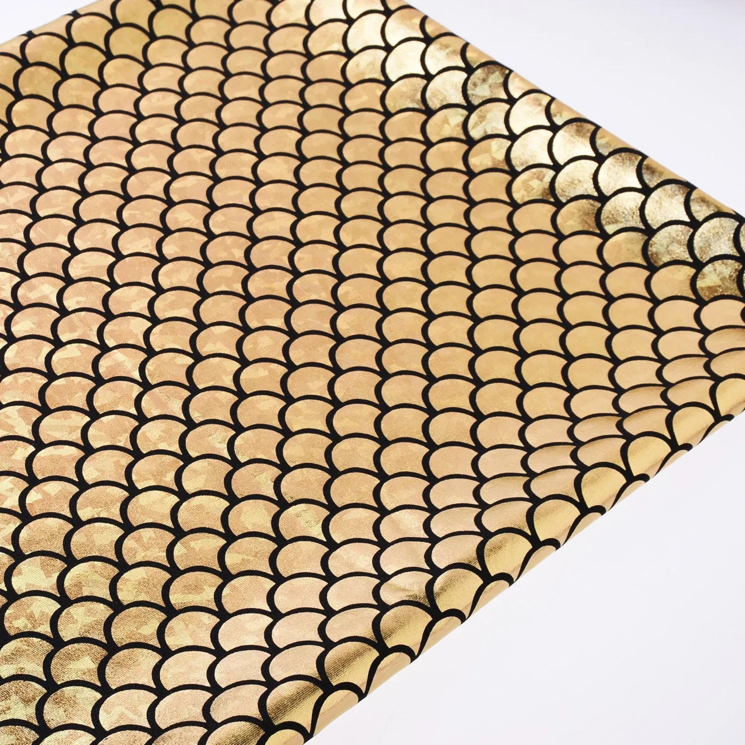 Mermaid Scale Pattern Fabric Fish Scales Spandex Fabric Fish Scale on Spandex Fabric Sold By the Yard 102701