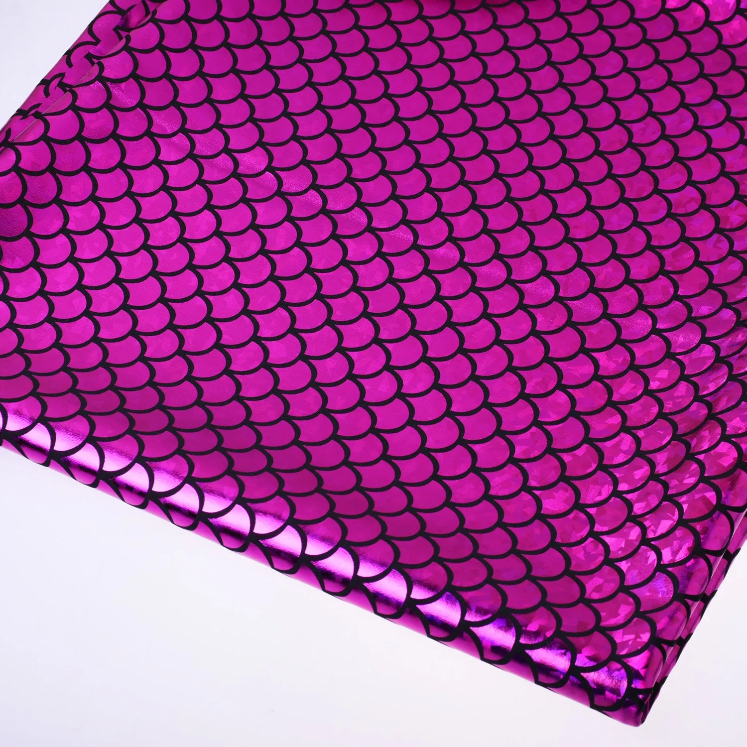 Mermaid Scale Pattern Fabric Fish Scales Spandex Fabric Fish Scale on Spandex Fabric Sold By the Yard 102701