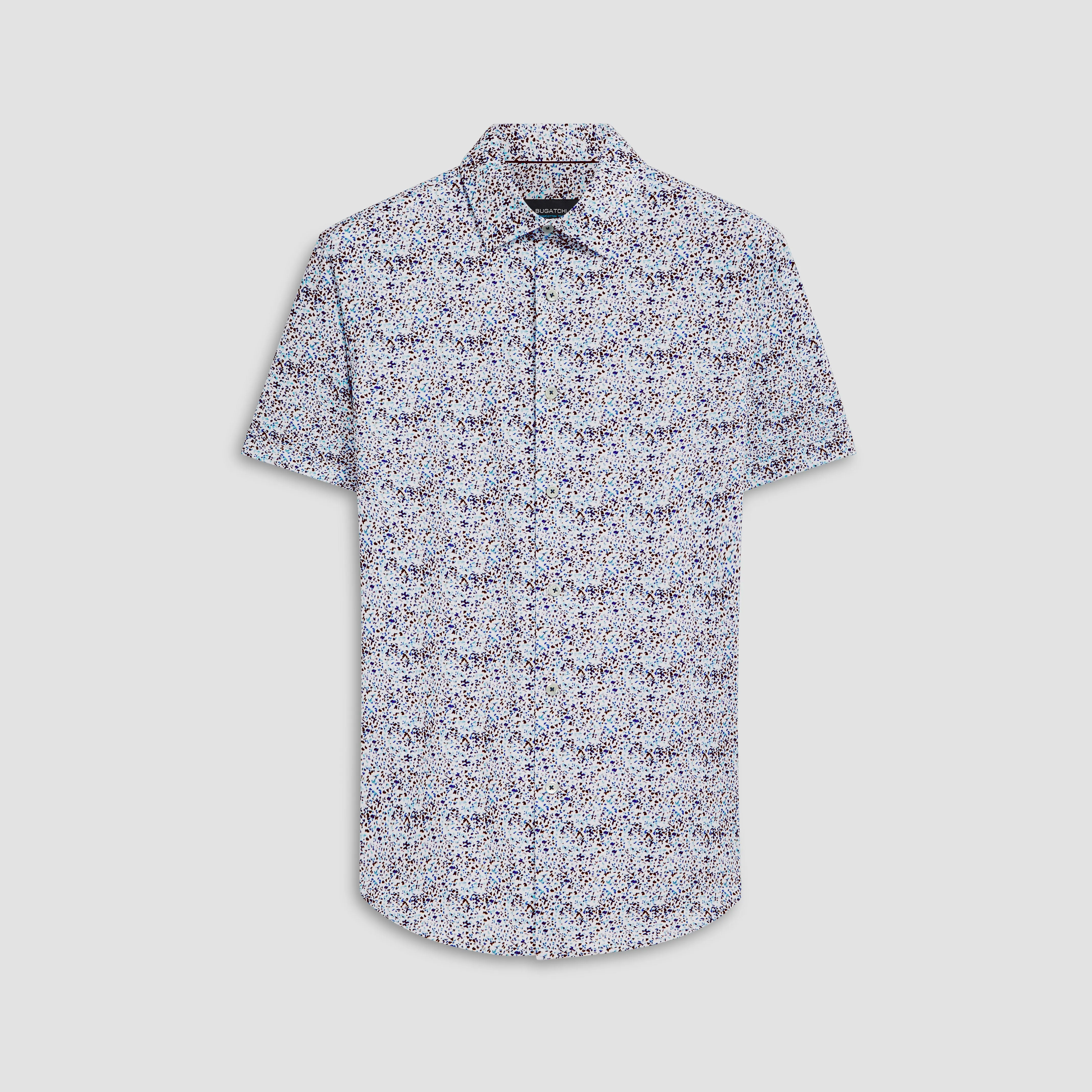 Miles Abstract Print OoohCotton Short Sleeve Shirt