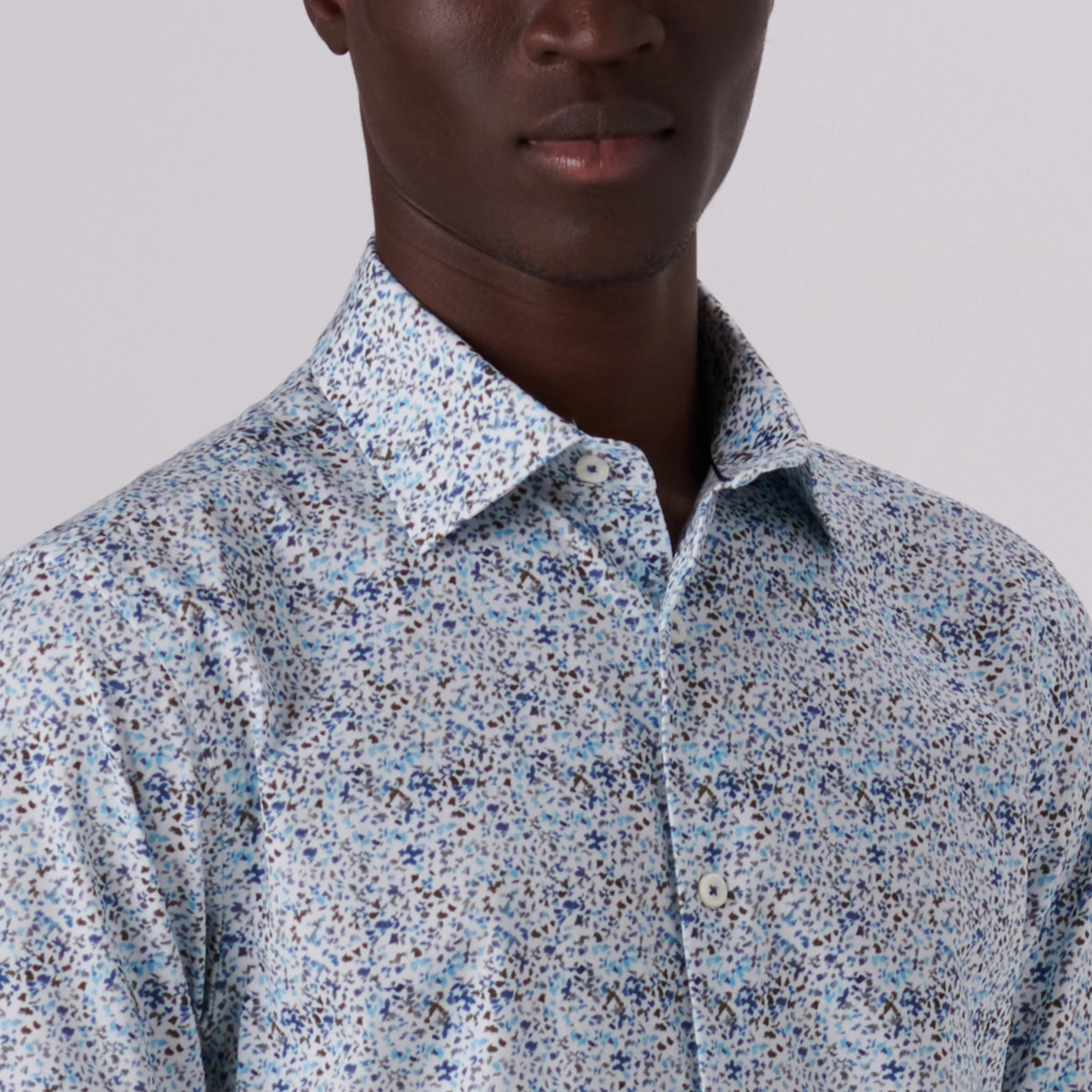 Miles Abstract Print OoohCotton Short Sleeve Shirt