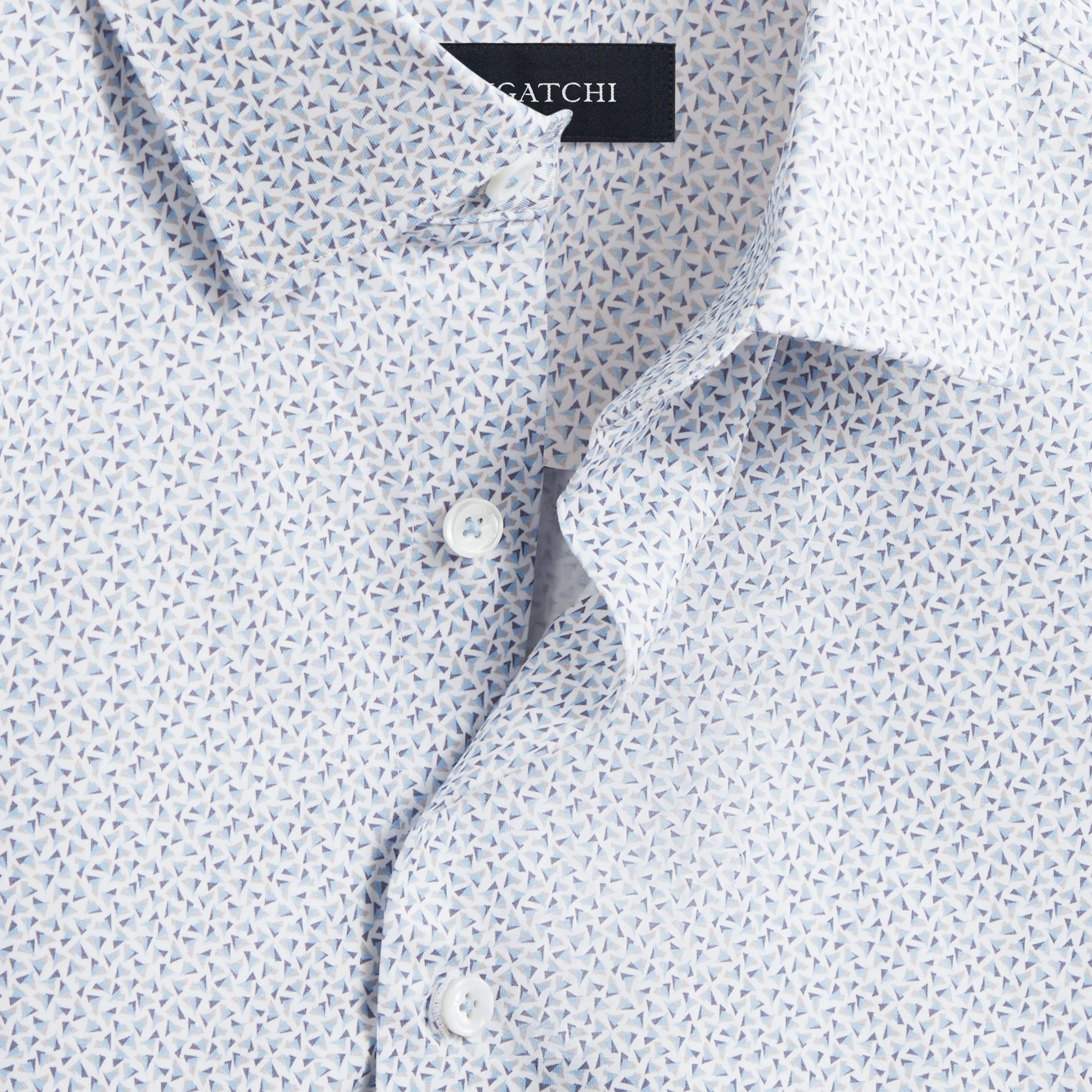 Miles Geometric OoohCotton Short Sleeve Shirt