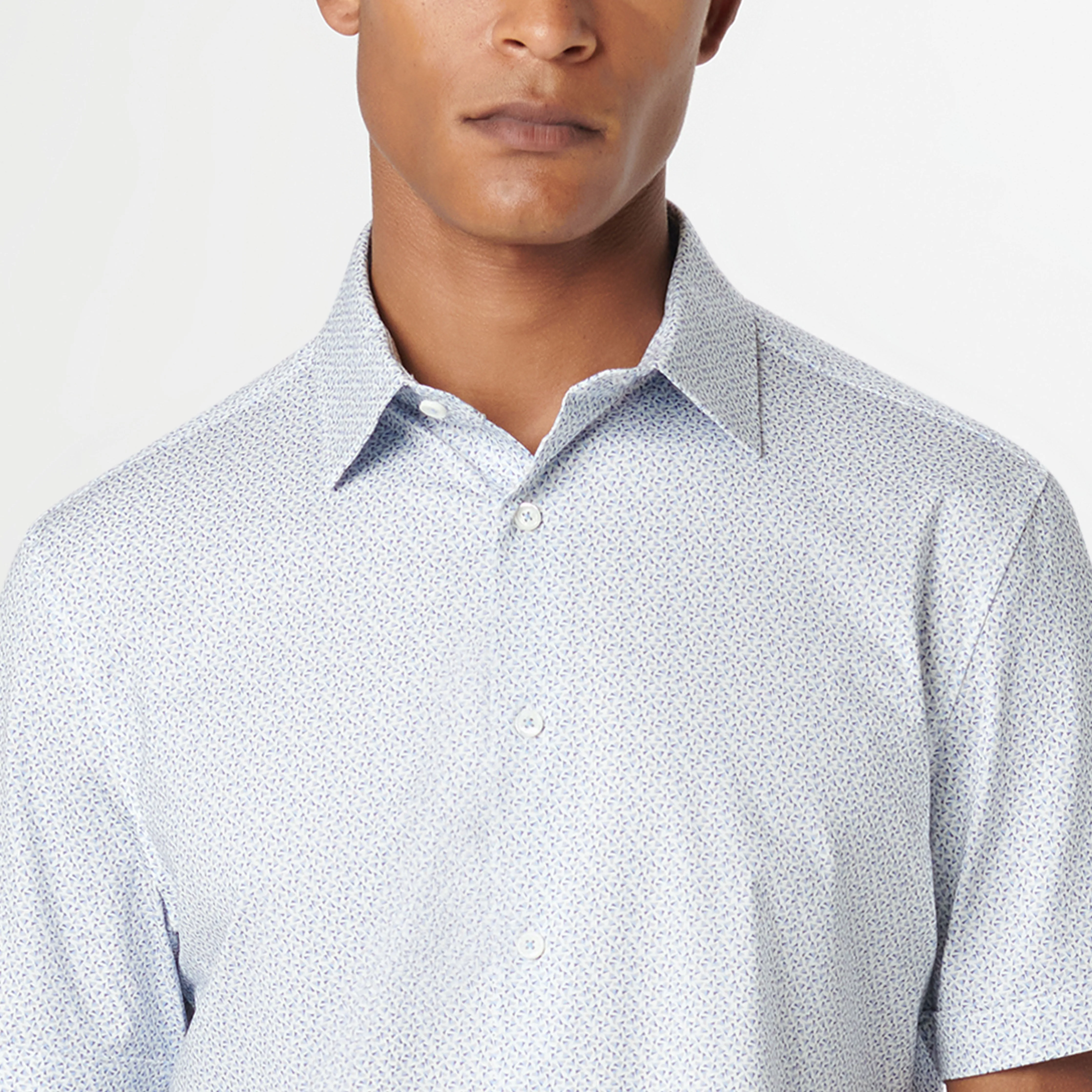 Miles Geometric OoohCotton Short Sleeve Shirt
