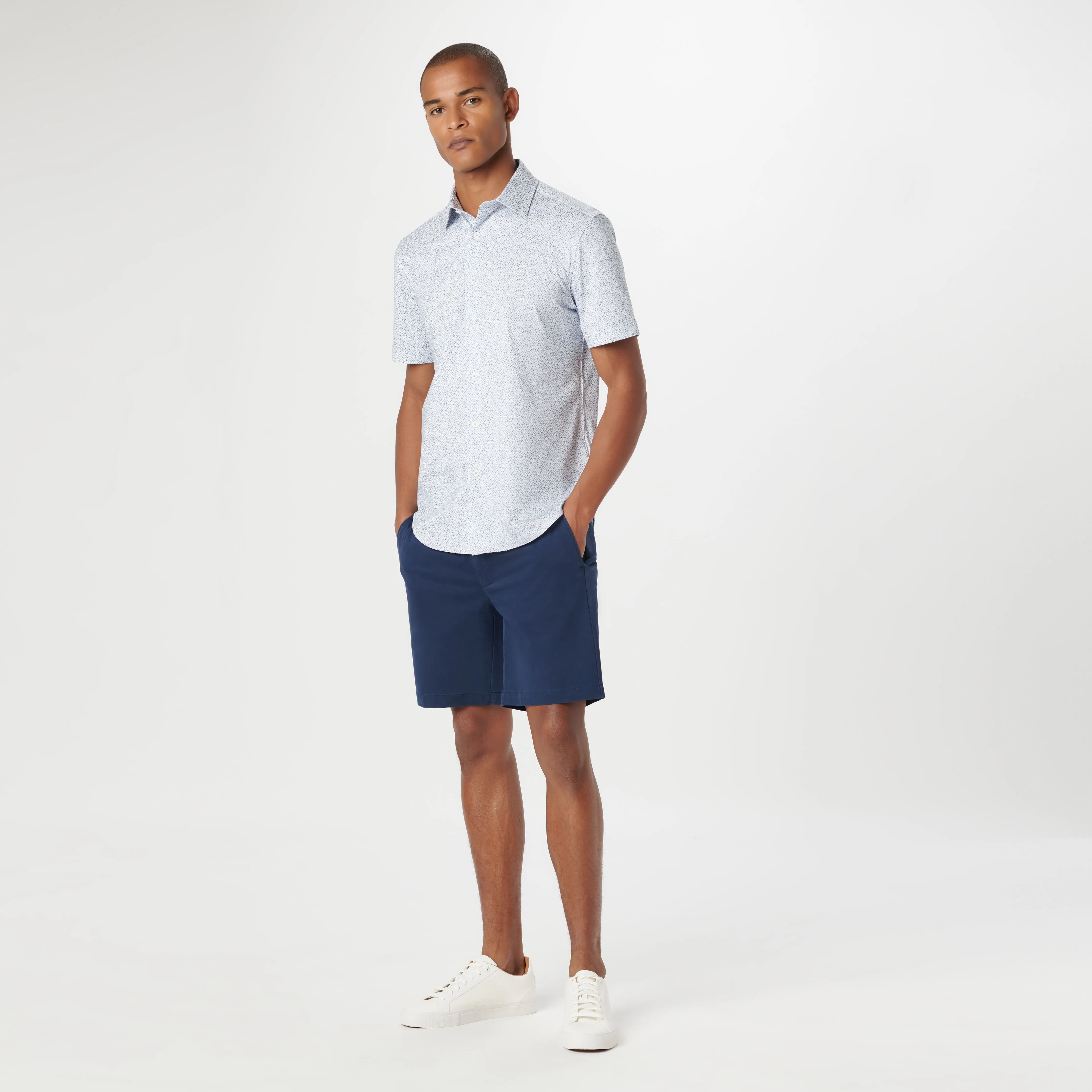 Miles Geometric OoohCotton Short Sleeve Shirt