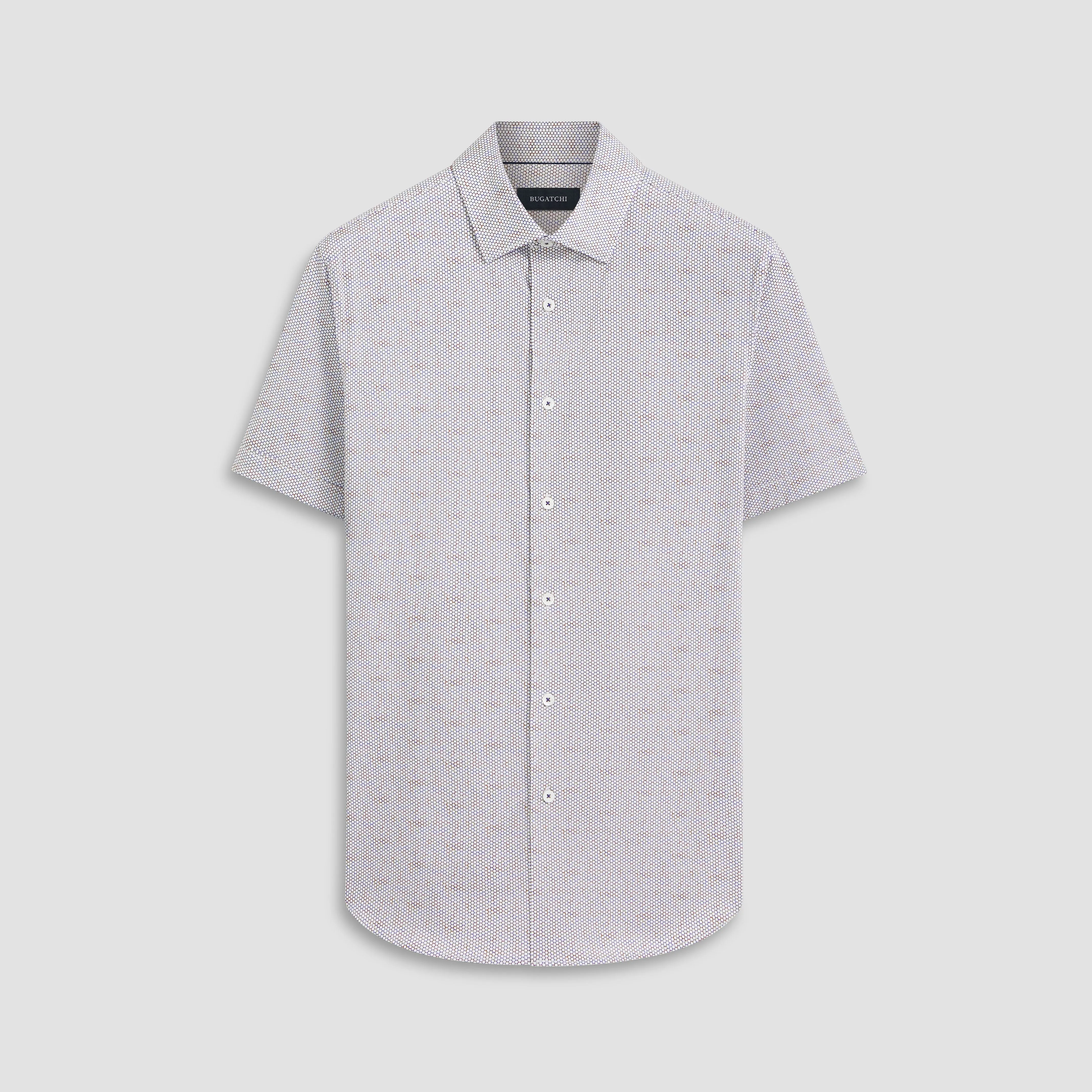 Miles Geometric OoohCotton Short Sleeve Shirt