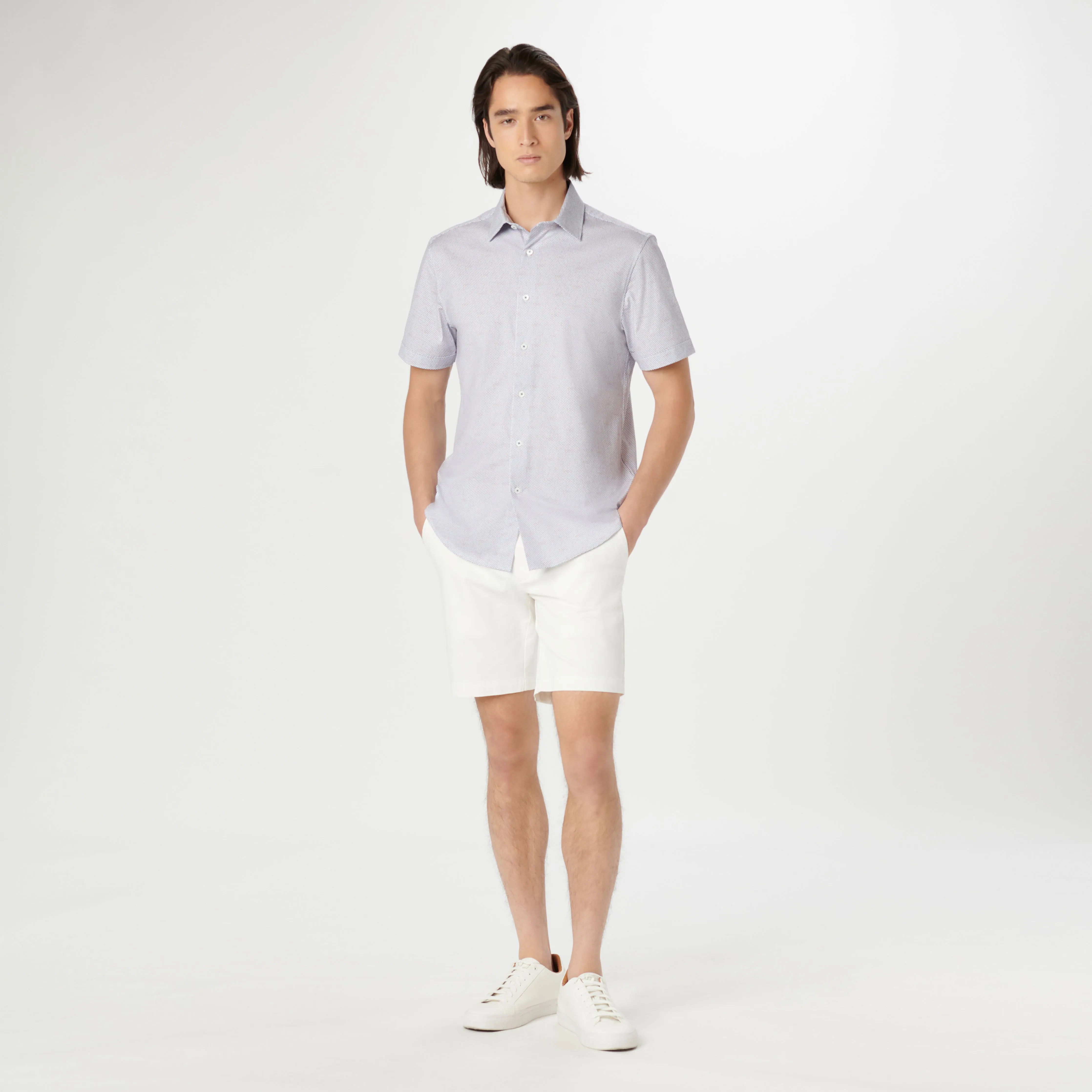 Miles Geometric OoohCotton Short Sleeve Shirt