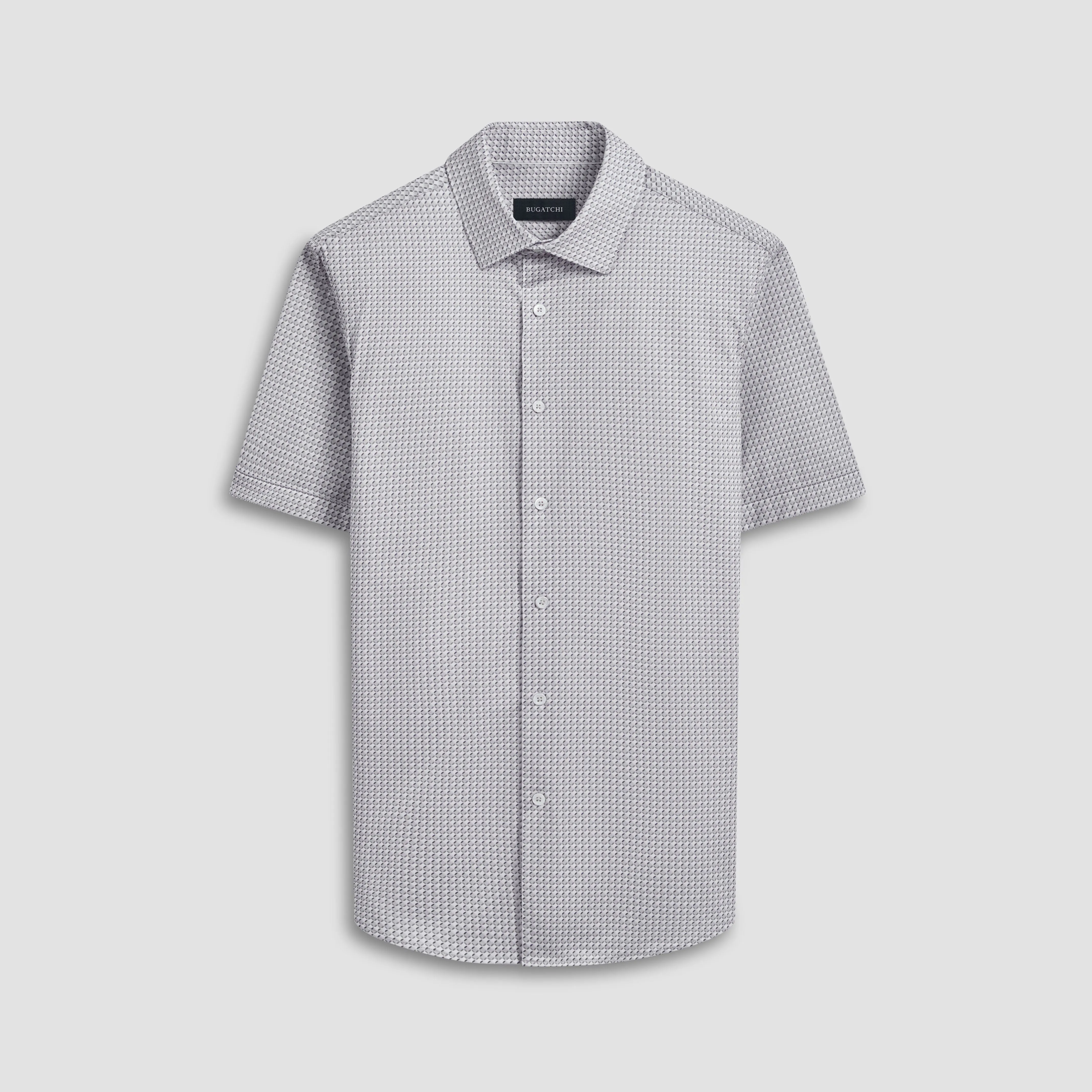 Miles Geometric OoohCotton Short Sleeve Shirt