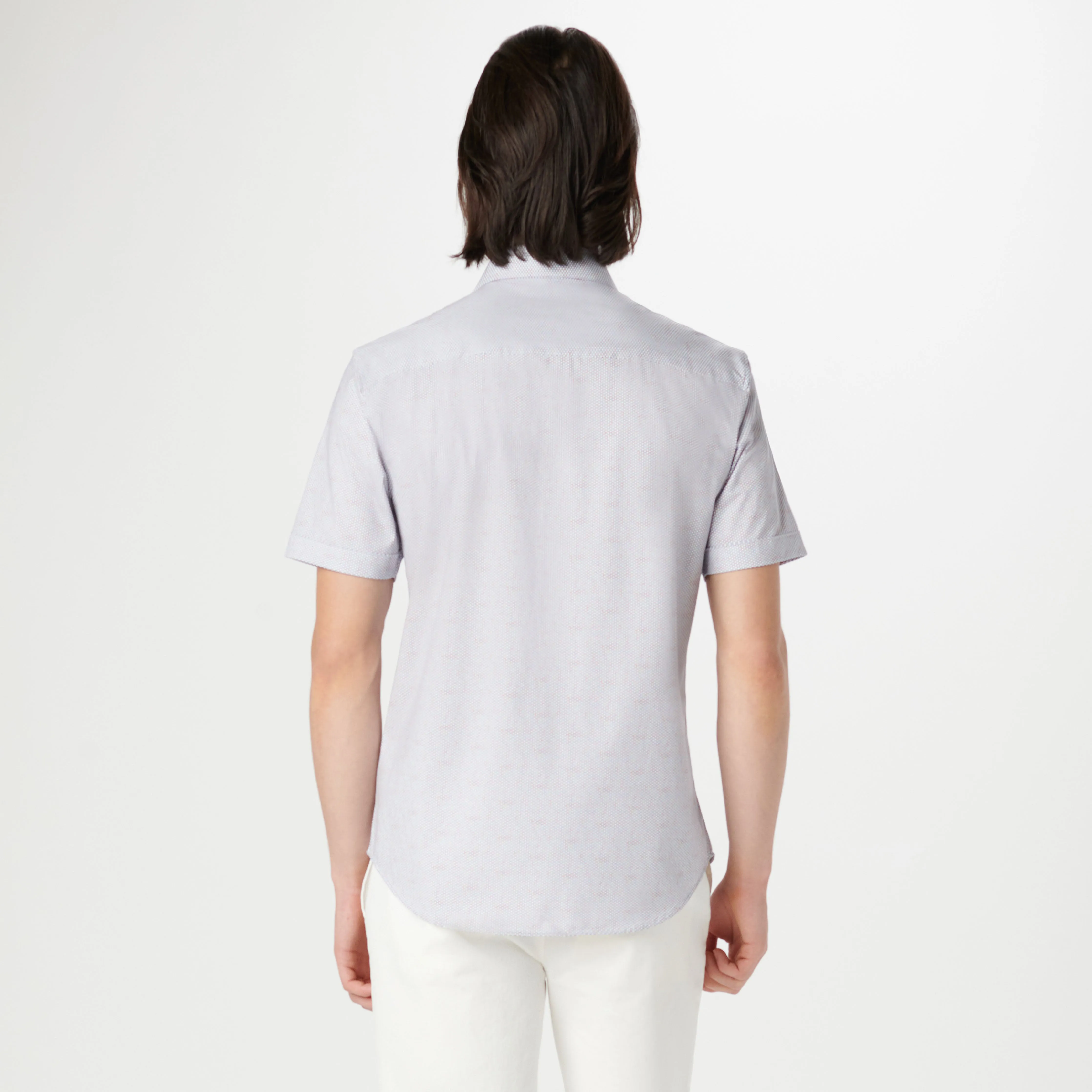 Miles Geometric OoohCotton Short Sleeve Shirt