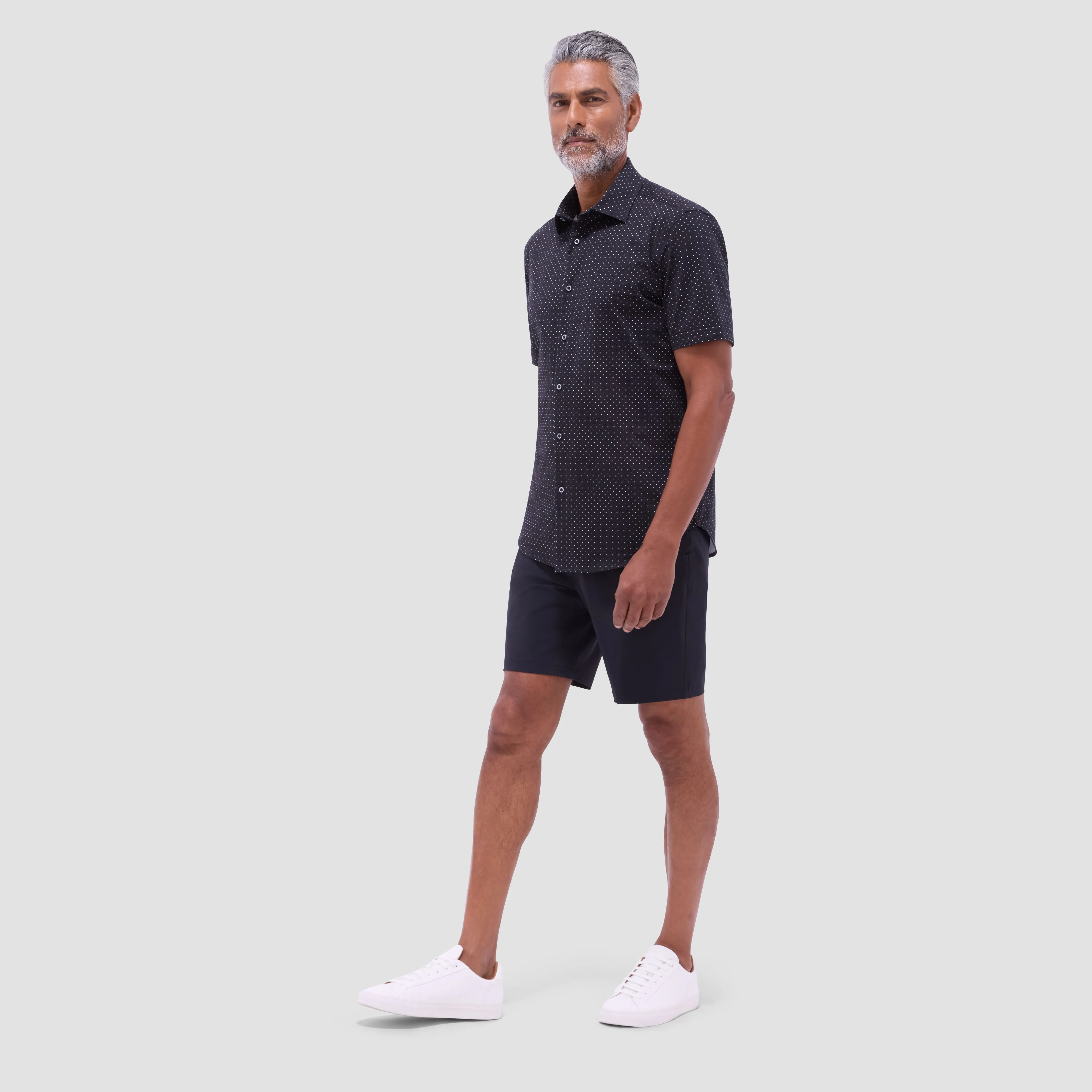 Miles Geometric OoohCotton Short -Sleeve Shirt