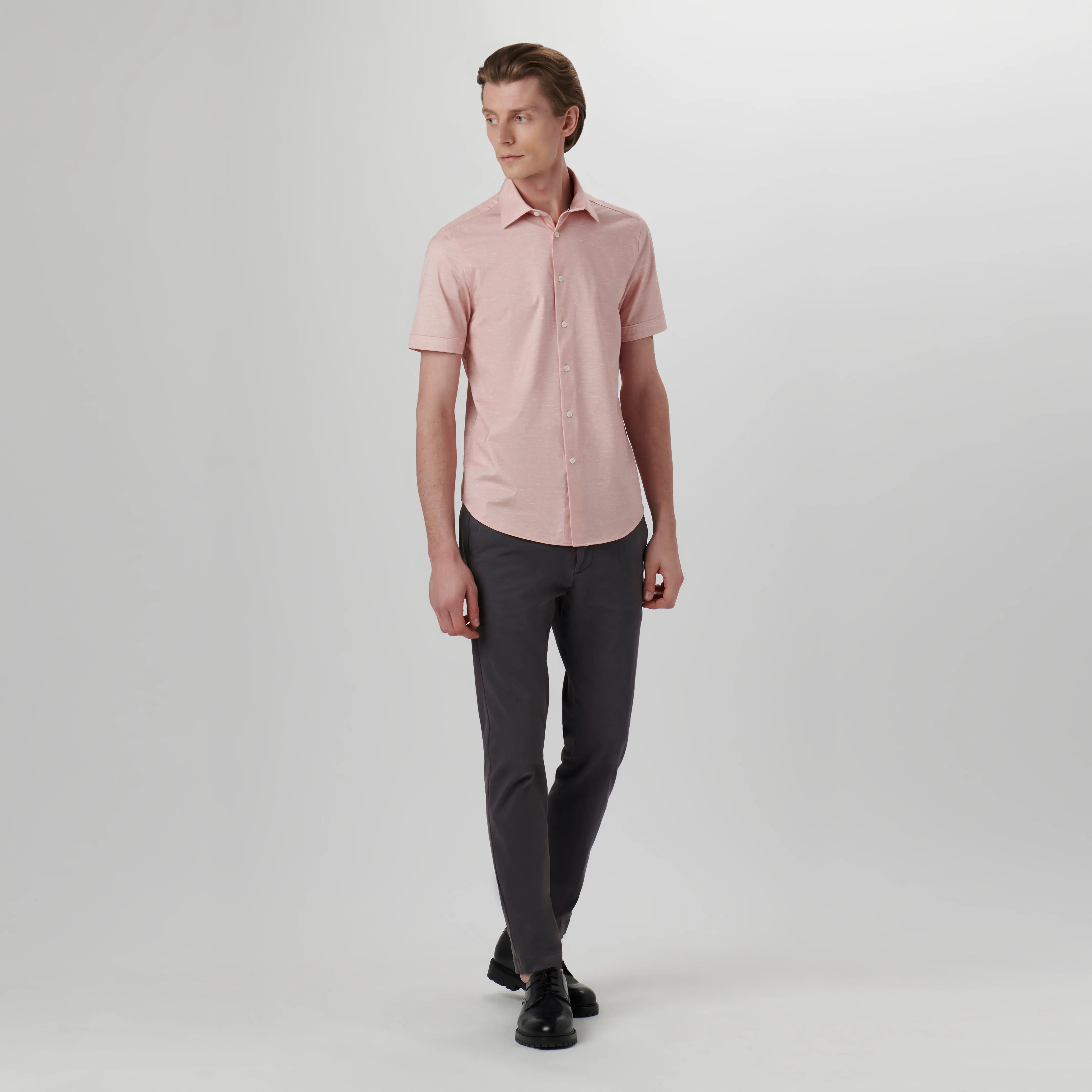 Miles Melange OoohCotton Short Sleeve Shirt