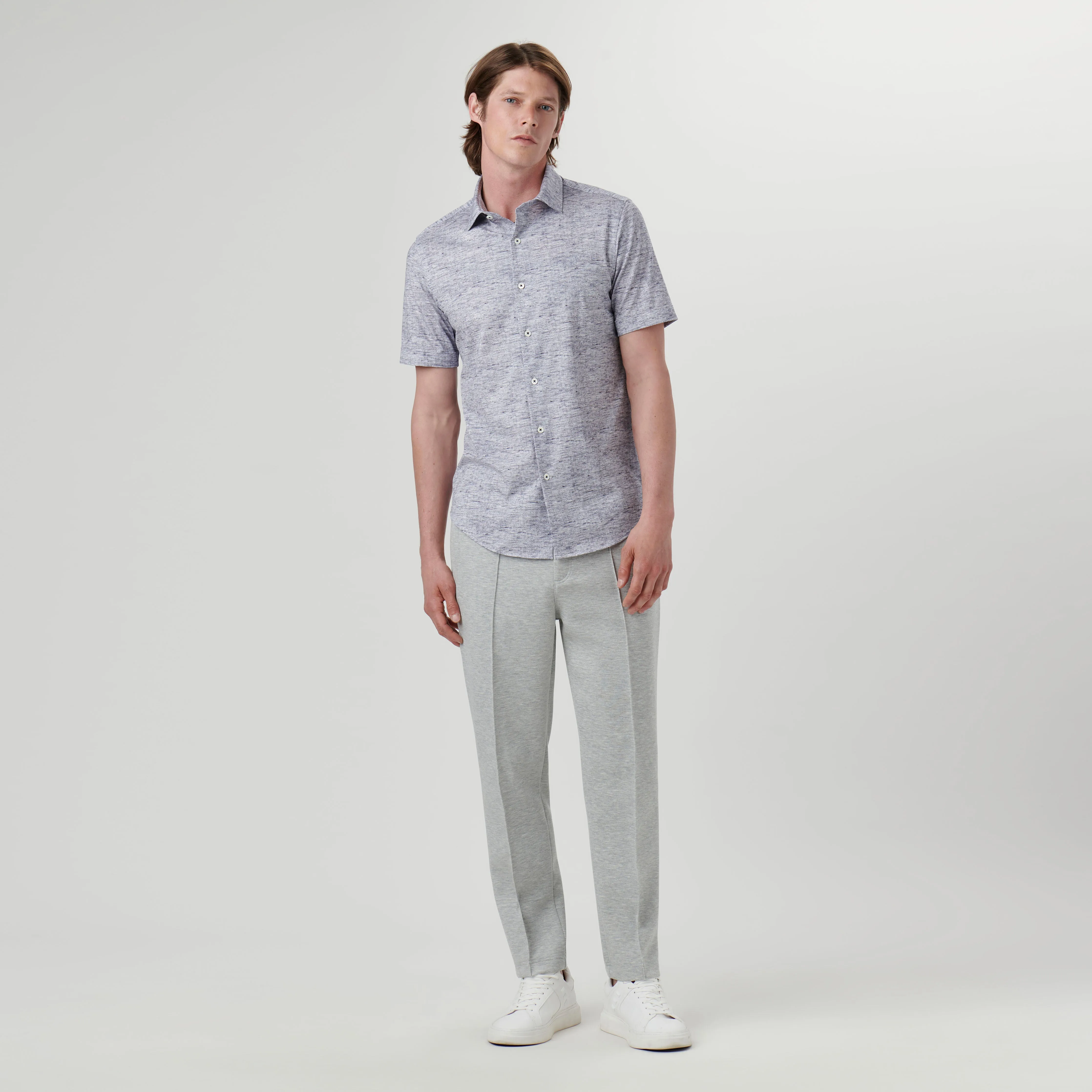 Miles Melange OoohCotton Short Sleeve Shirt