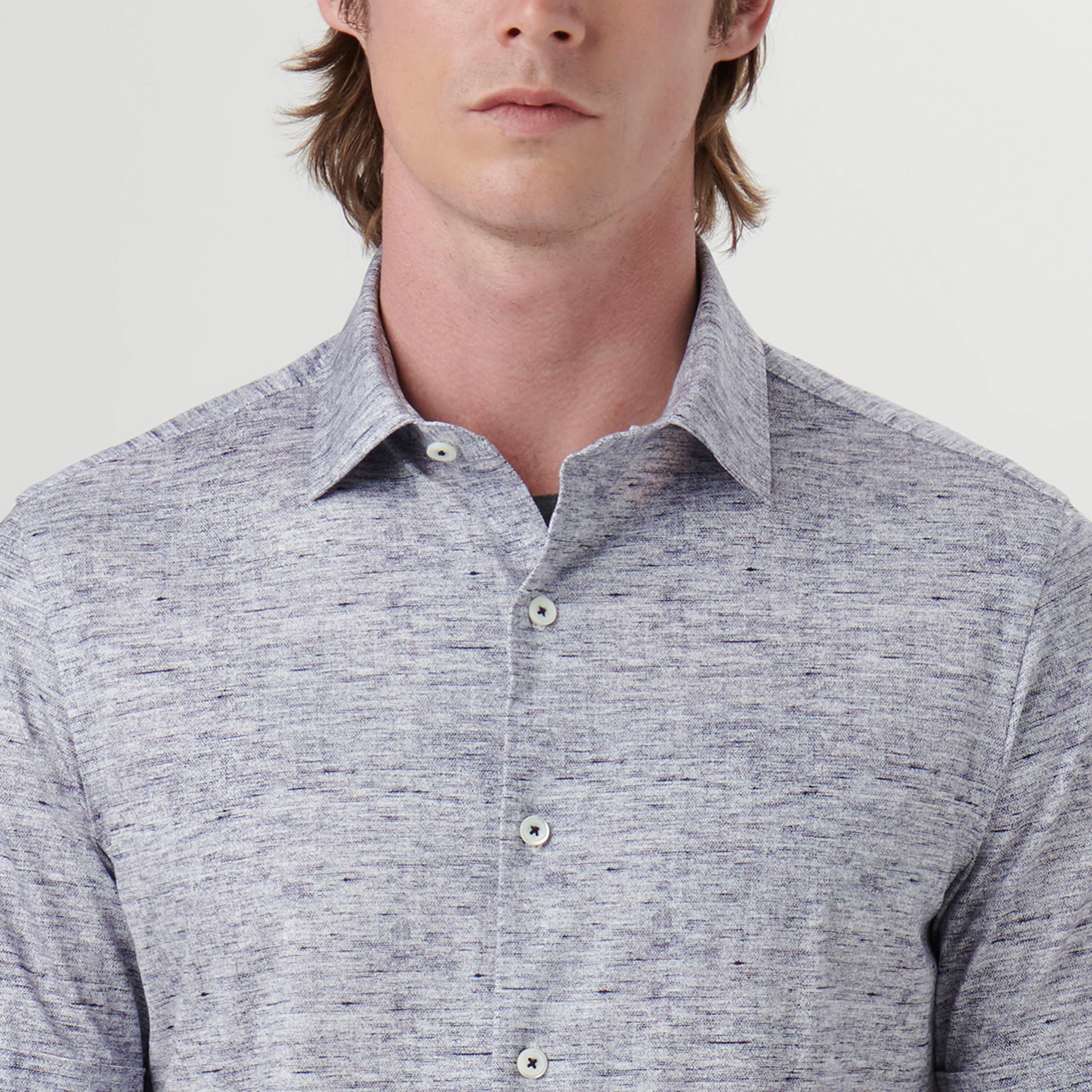 Miles Melange OoohCotton Short Sleeve Shirt